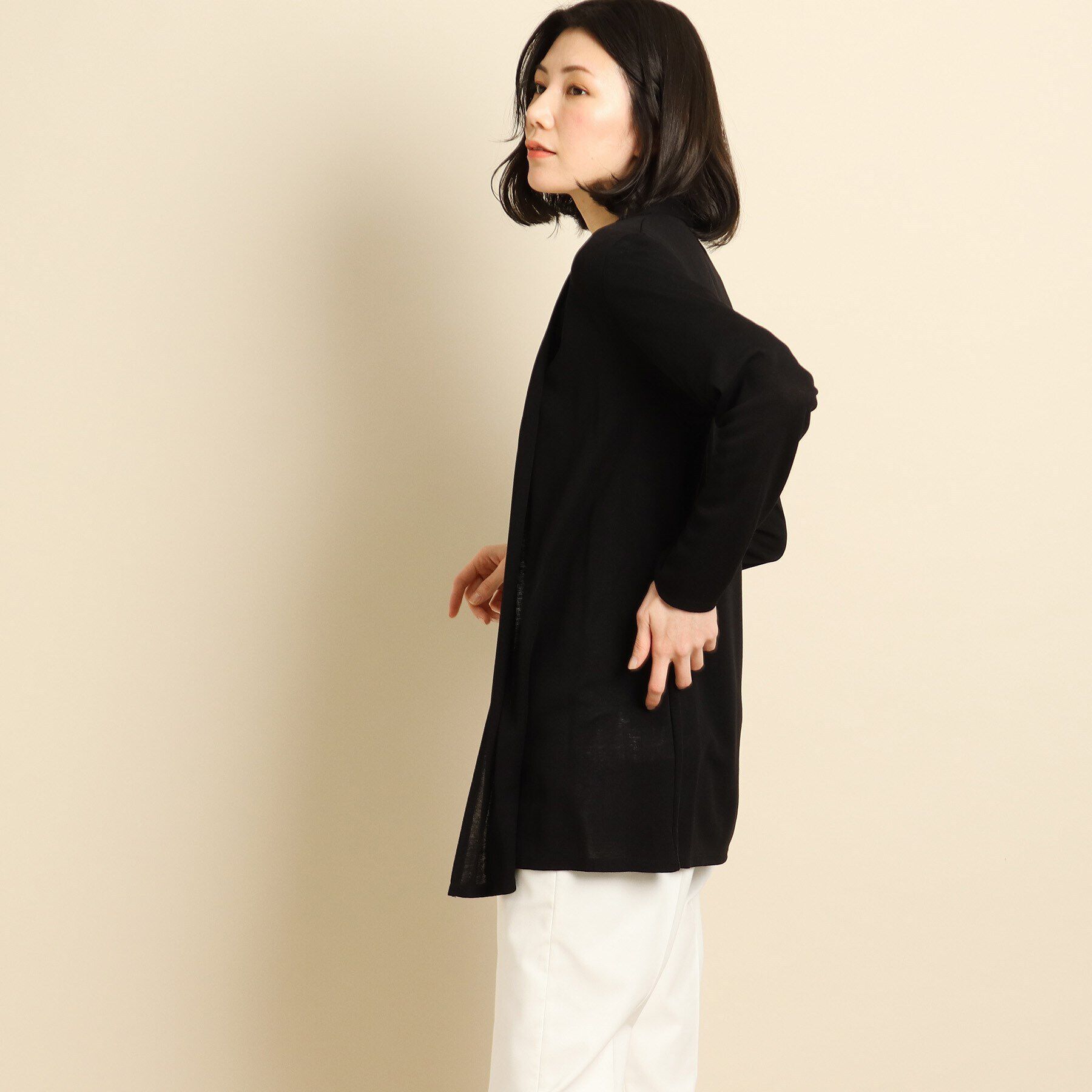 COUP DE CHANCE「【洗える/日本製】ライトなジャージカーデイガン」|カーディガン|