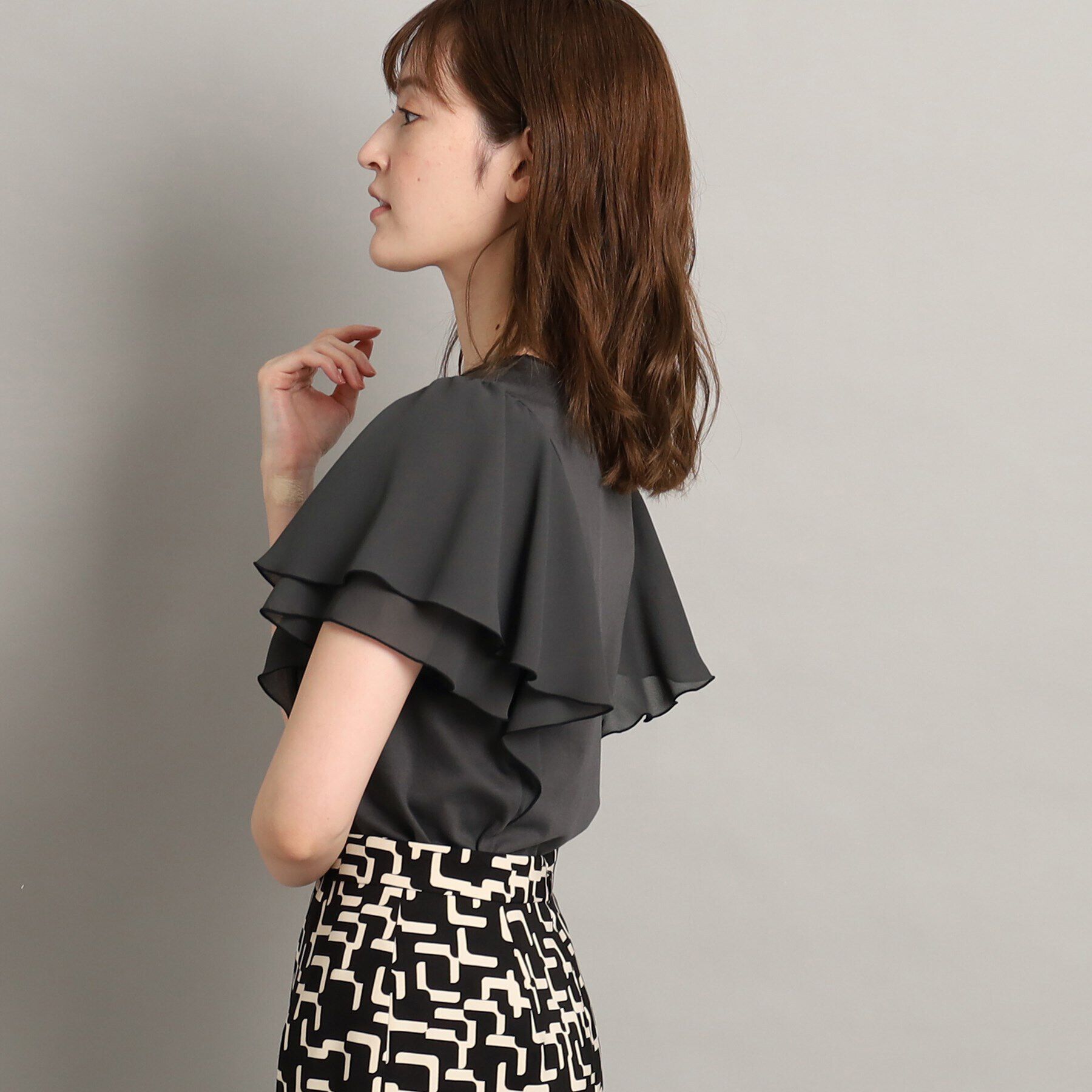 COUP DE CHANCE「【大人可愛い/洗える】フレアースリーブプルオーバー」|Tシャツ・カットソー|