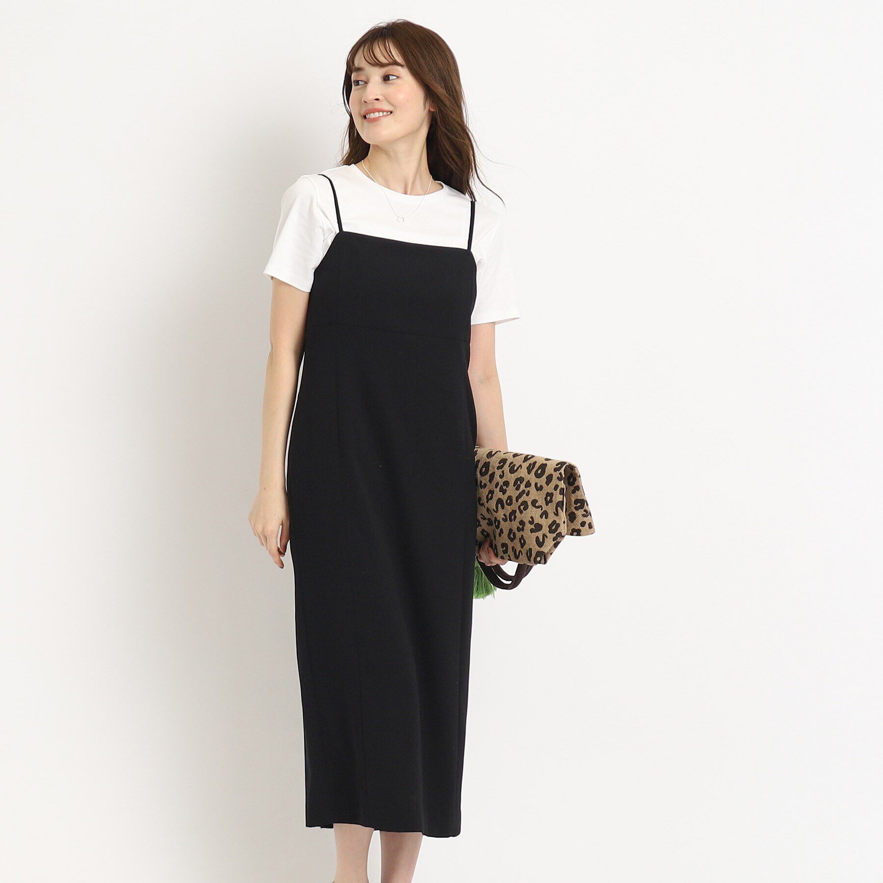 COUP DE CHANCE「【洗える／日本製／アジャスター付】キャミワンピース」|ワンピース|ブラック(019)