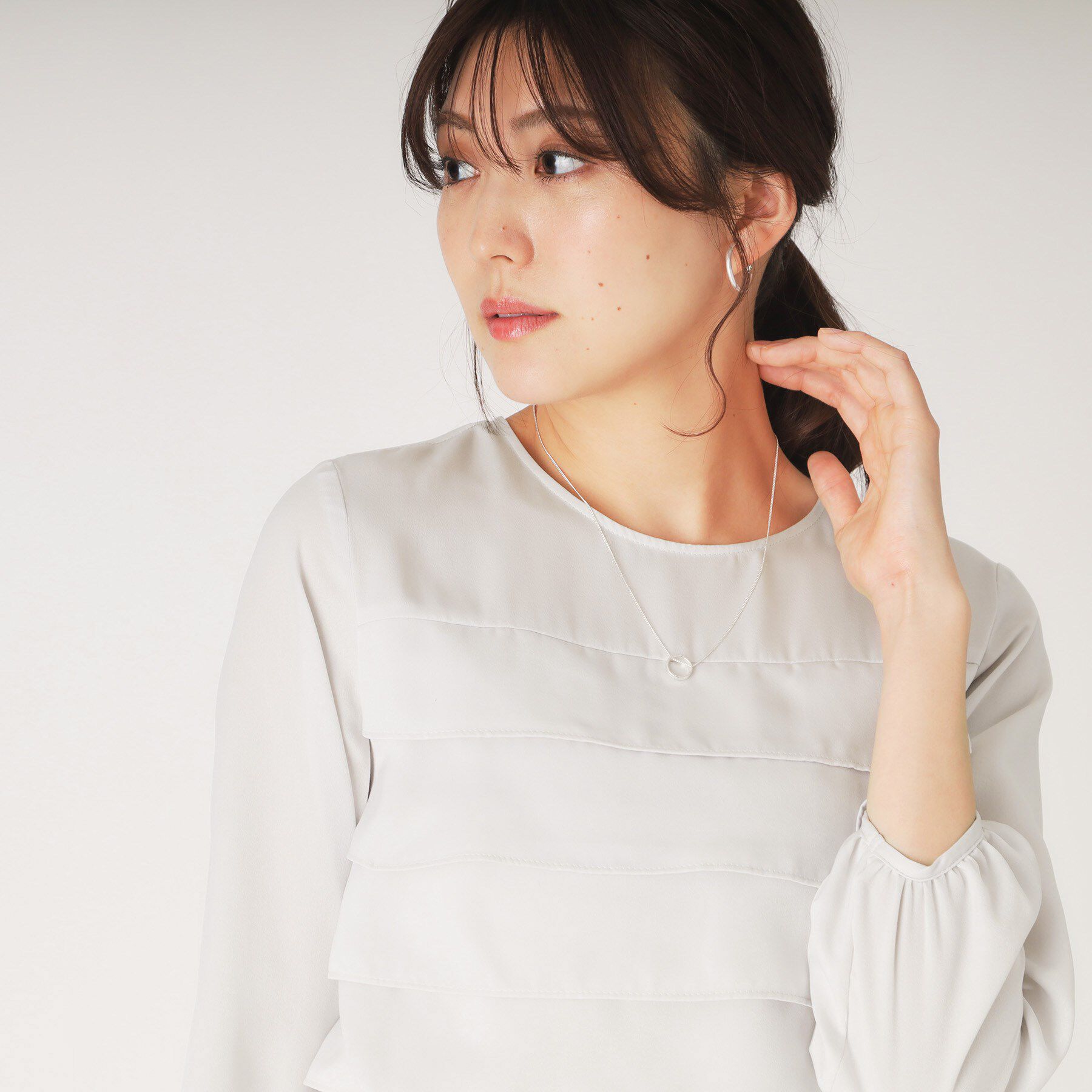 COUP DE CHANCE「【洗える】フリルブラウス」|シャツ・ブラウス|