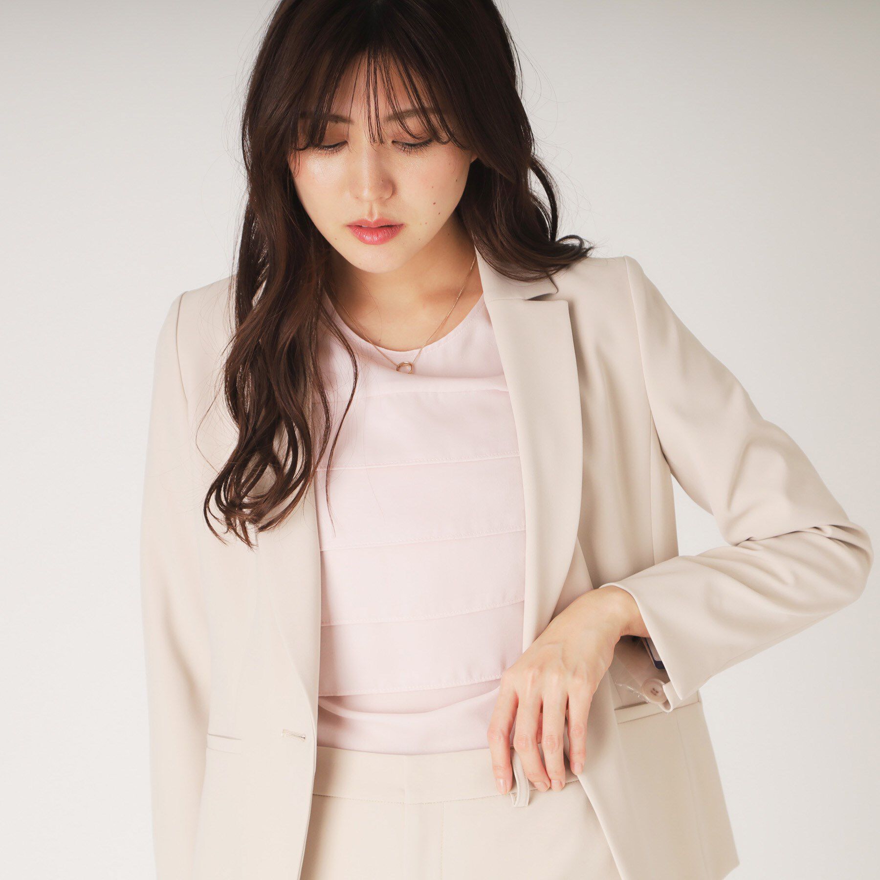 COUP DE CHANCE「【洗える】フリルブラウス」|シャツ・ブラウス|ピンク(072)