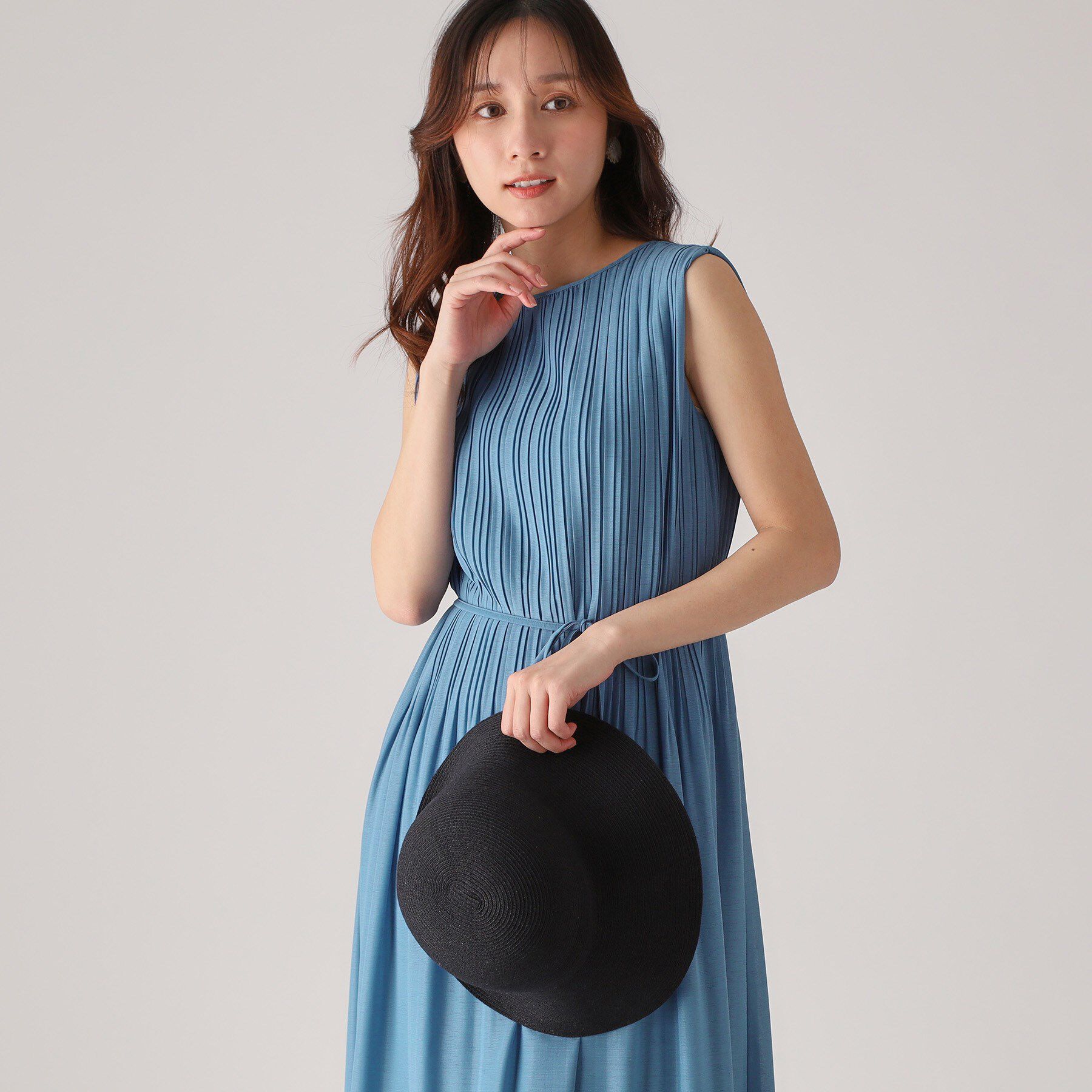 COUP DE CHANCE「【洗える／プリーツ加工】ノースリーブワンピース」|ワンピース|