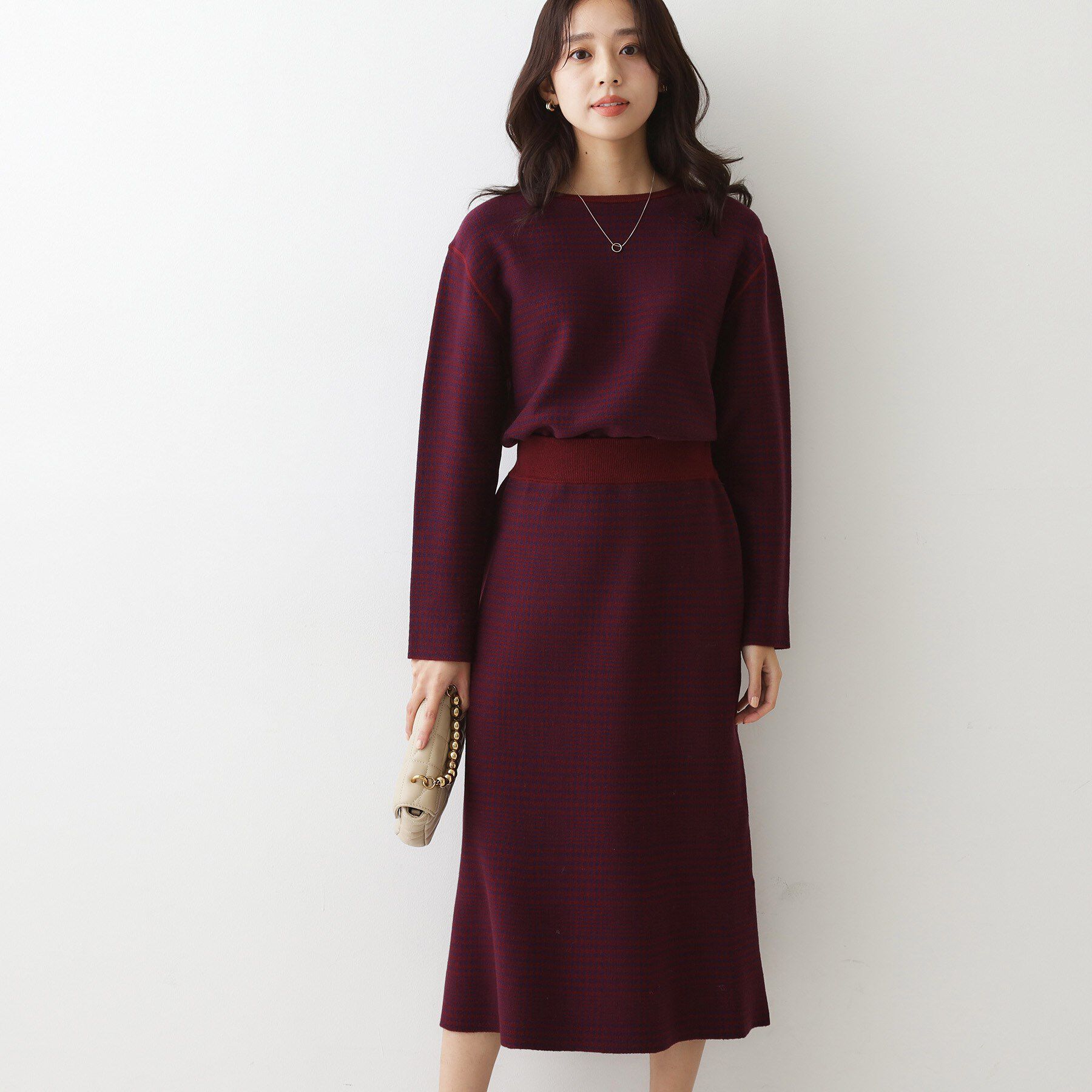 COUP DE CHANCE「【手洗い可／リバーシブル】トップス＆スカート セットアップ」|スーツ|