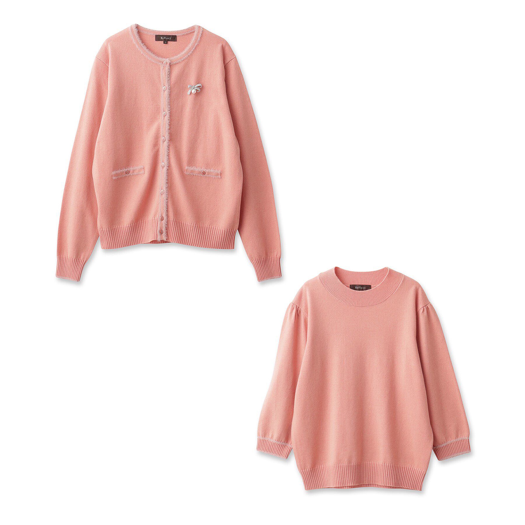 Reflect「【人気急上昇！/WEB限定カラーあり／洗える】ブローチ付きアンサンブルニット」|その他|