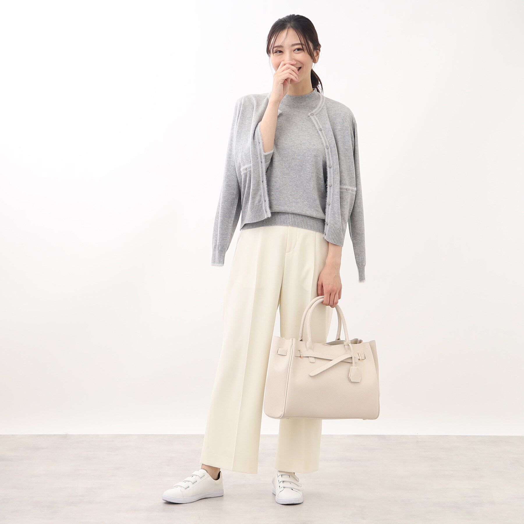 Reflect「【人気急上昇！/WEB限定カラーあり／洗える】ブローチ付きアンサンブルニット」|その他|