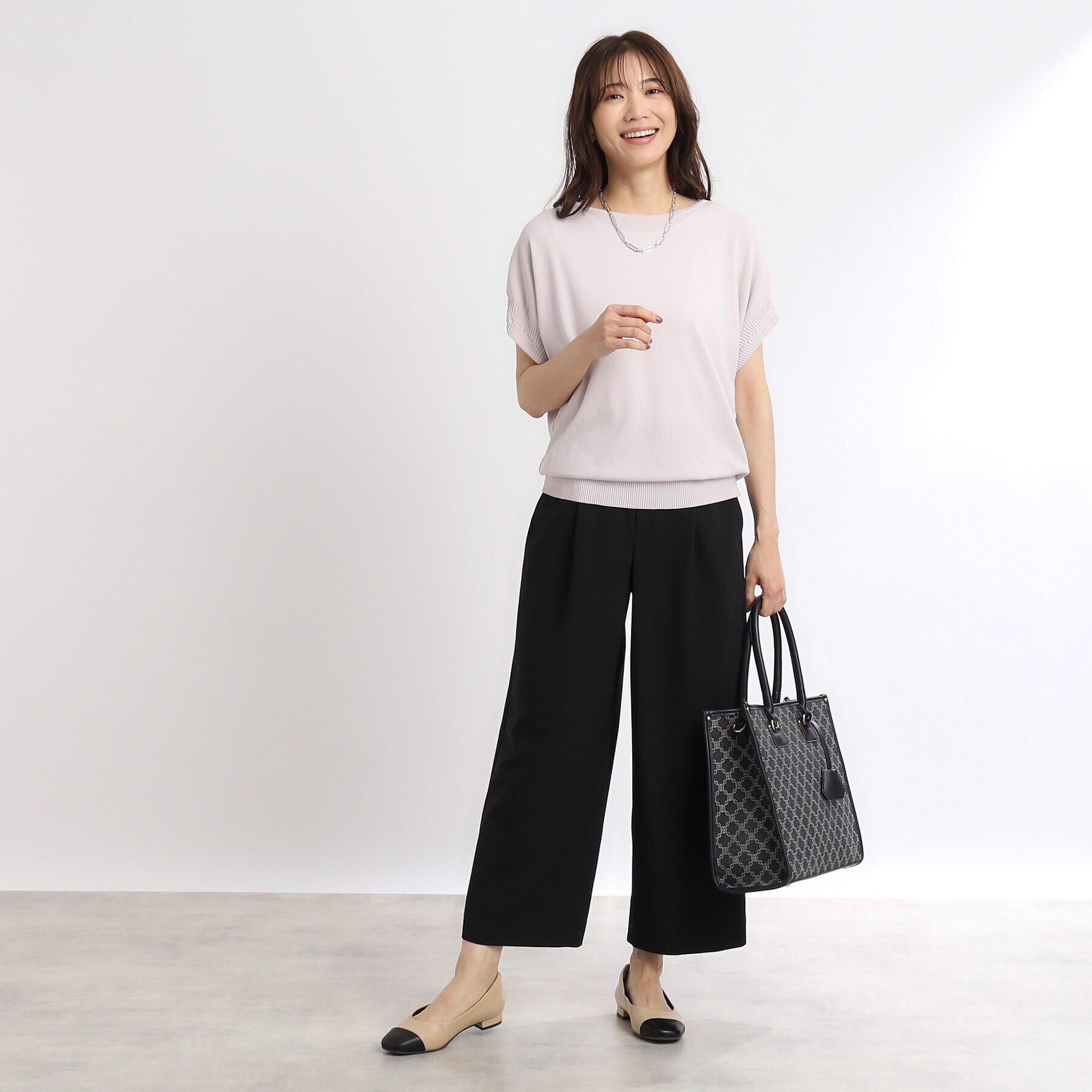 Reflect「【SALE／人気♪／WEB限定カラーあり／洗える／二の腕カバー◎】ボートネックニット」|ニット・セーター|