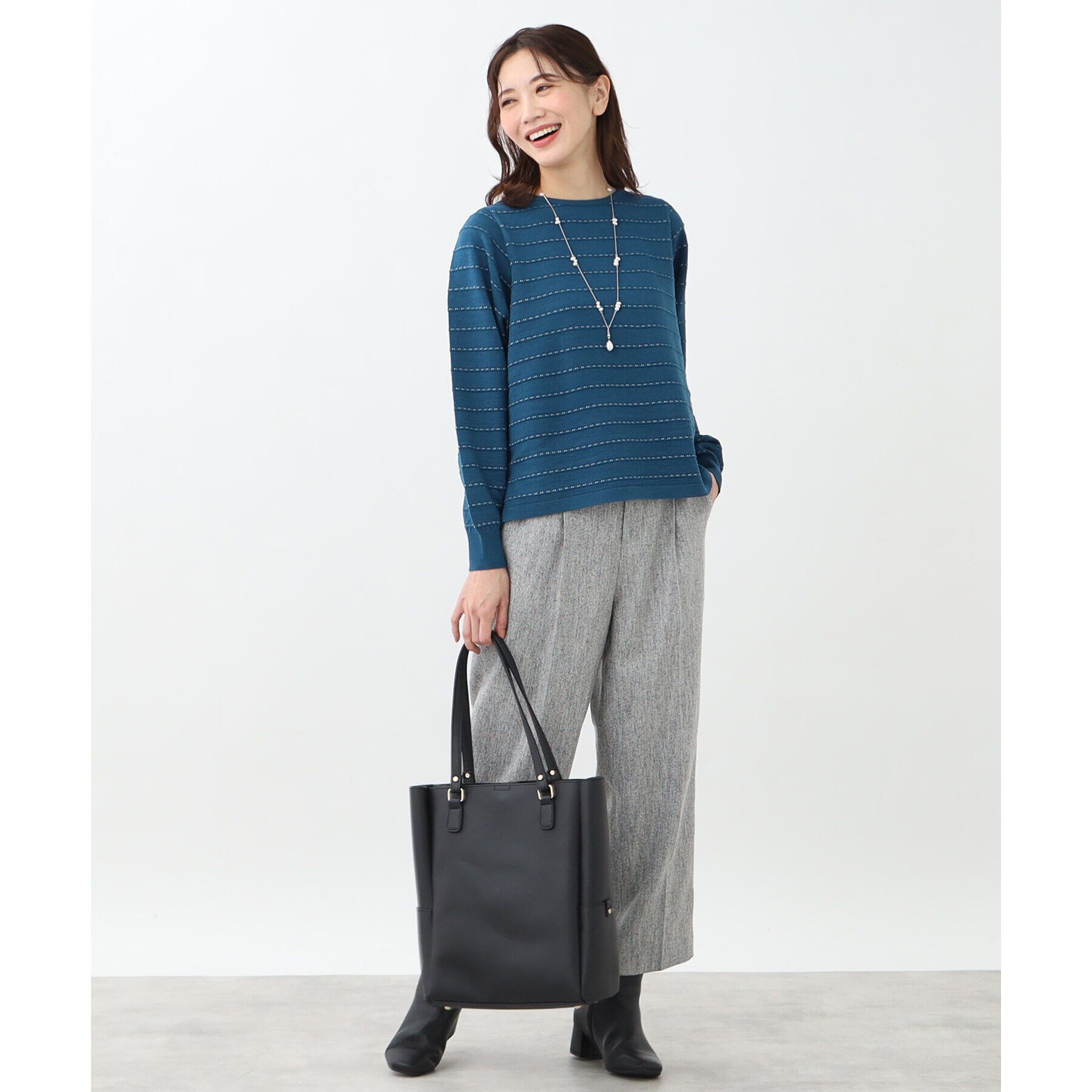 Reflect「【手洗い可】ハイゲージラメニット」|ニット・セーター|