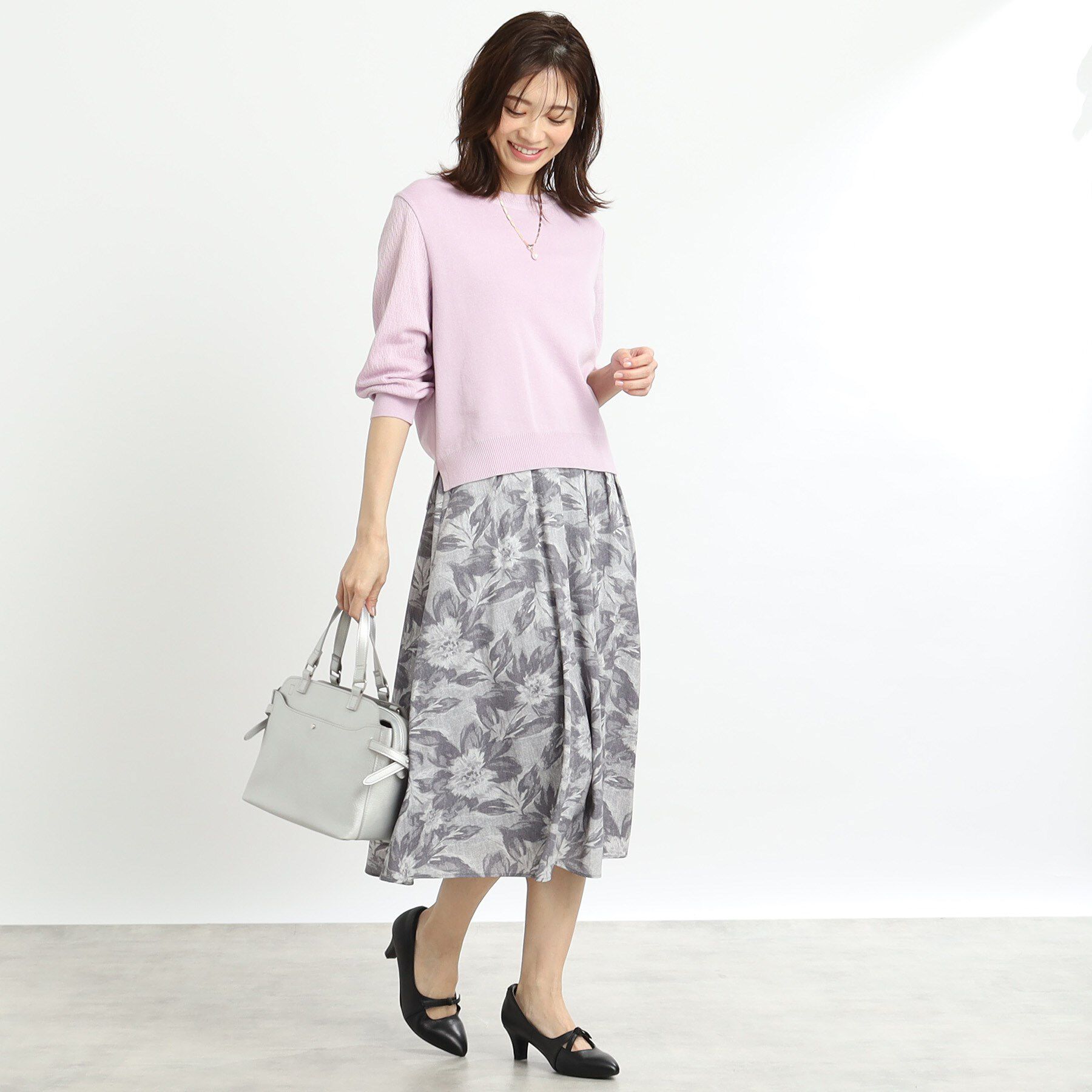 Reflect「【WEB先行カラーあり／洗える】パフスリーブニット」|ニット・セーター|