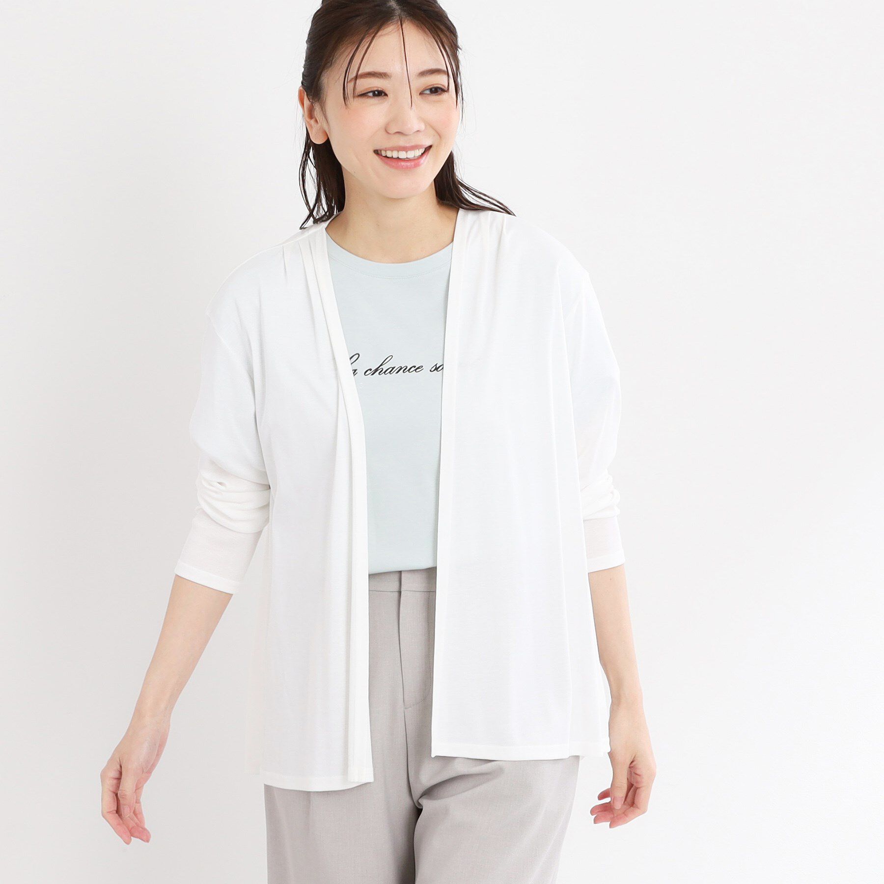 Reflect「【洗える】ジャージカーディガン」|カーディガン|