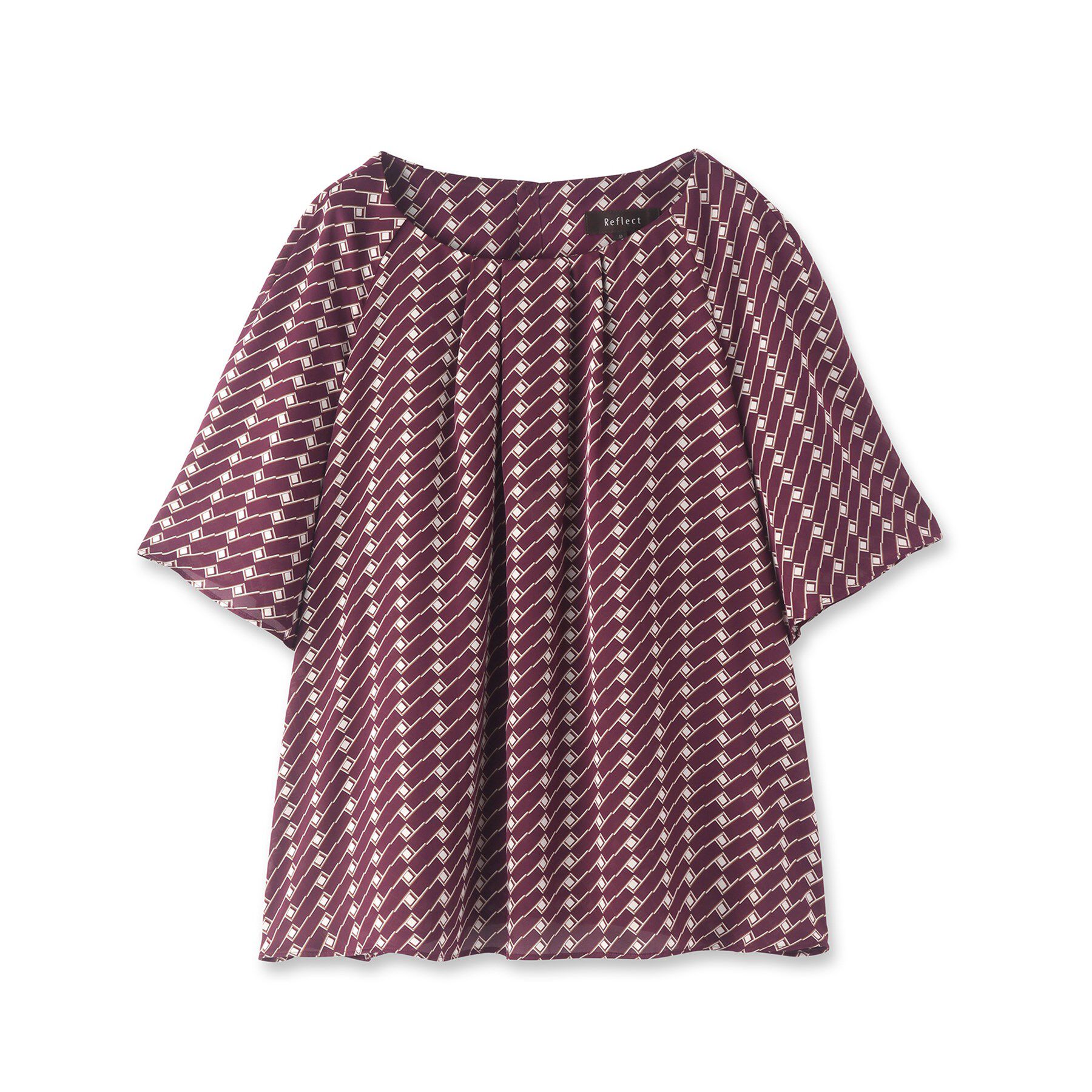 Reflect「【SALE／WEB限定カラーあり／接触冷感／マシンウォッシュ可／セットアップ可能】フレアスリーブプリ」|シャツ・ブラウス|