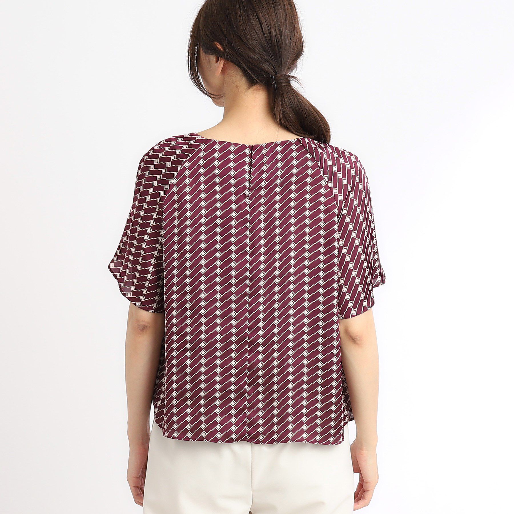 Reflect「【SALE／WEB限定カラーあり／接触冷感／マシンウォッシュ可／セットアップ可能】フレアスリーブプリ」|シャツ・ブラウス|