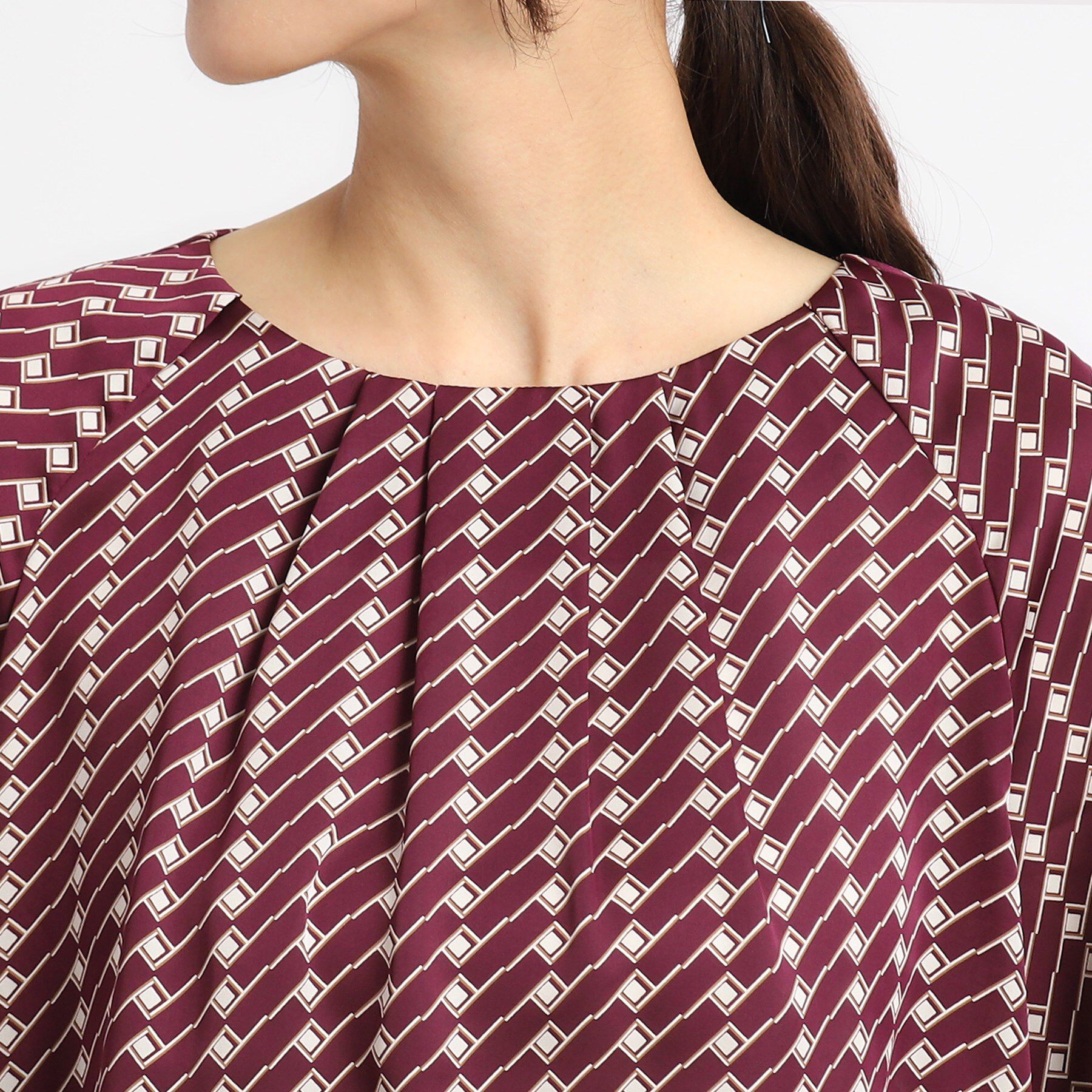 Reflect「【SALE／WEB限定カラーあり／接触冷感／マシンウォッシュ可／セットアップ可能】フレアスリーブプリ」|シャツ・ブラウス|