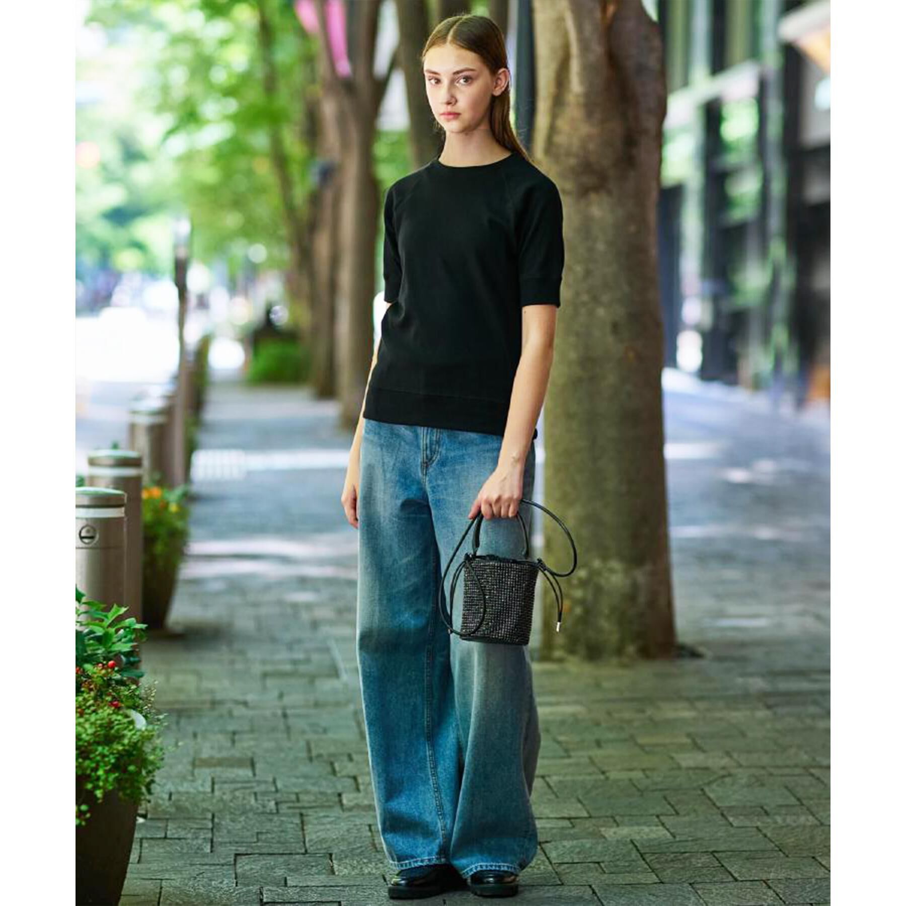 DRESSTERIOR「ラグランハーフスリーブプルオーバー」|Tシャツ・カットソー|