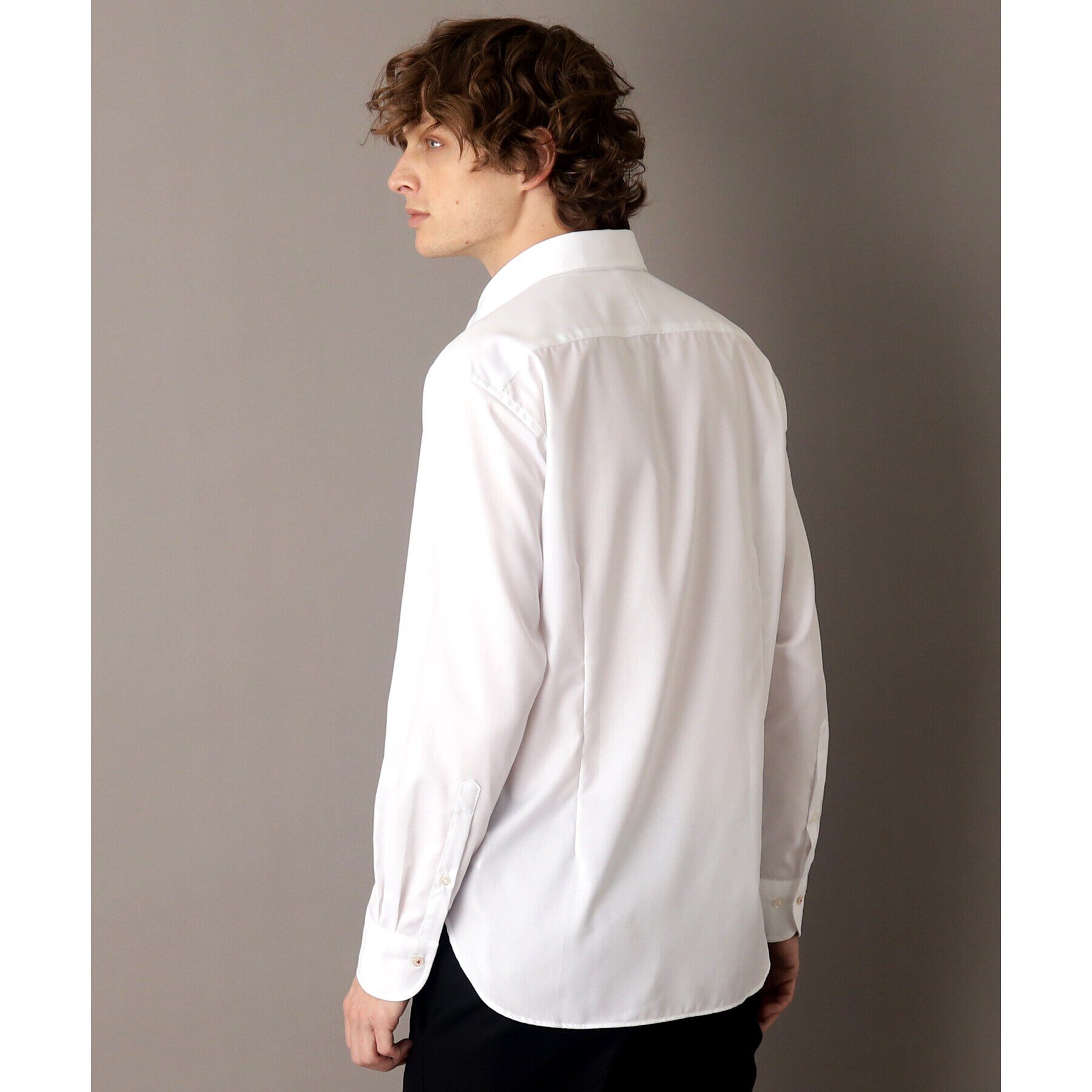 DRESSTERIOR「ホワイトツイル ワイドカラーシャツ」|シャツ・ブラウス|