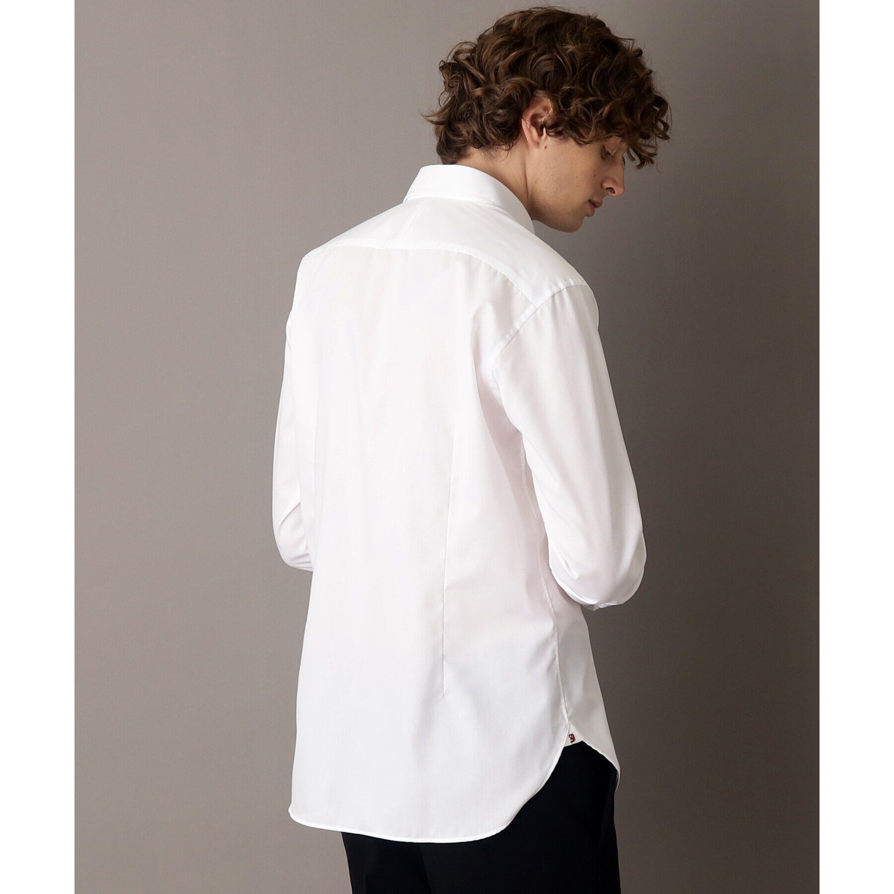 DRESSTERIOR「ホワイトツイル ワイドカラーシャツ」|シャツ・ブラウス|
