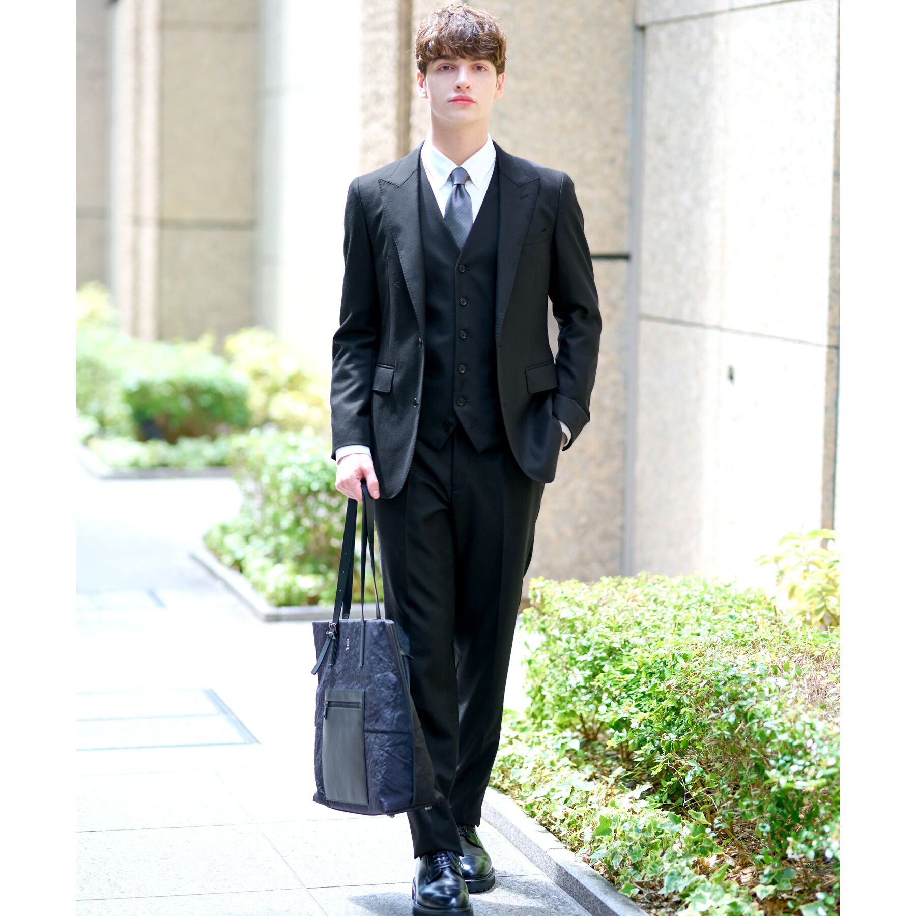 DRESSTERIOR「【セットアップ可】Super100's 3ピース ジレ」|ベスト・ジレ|