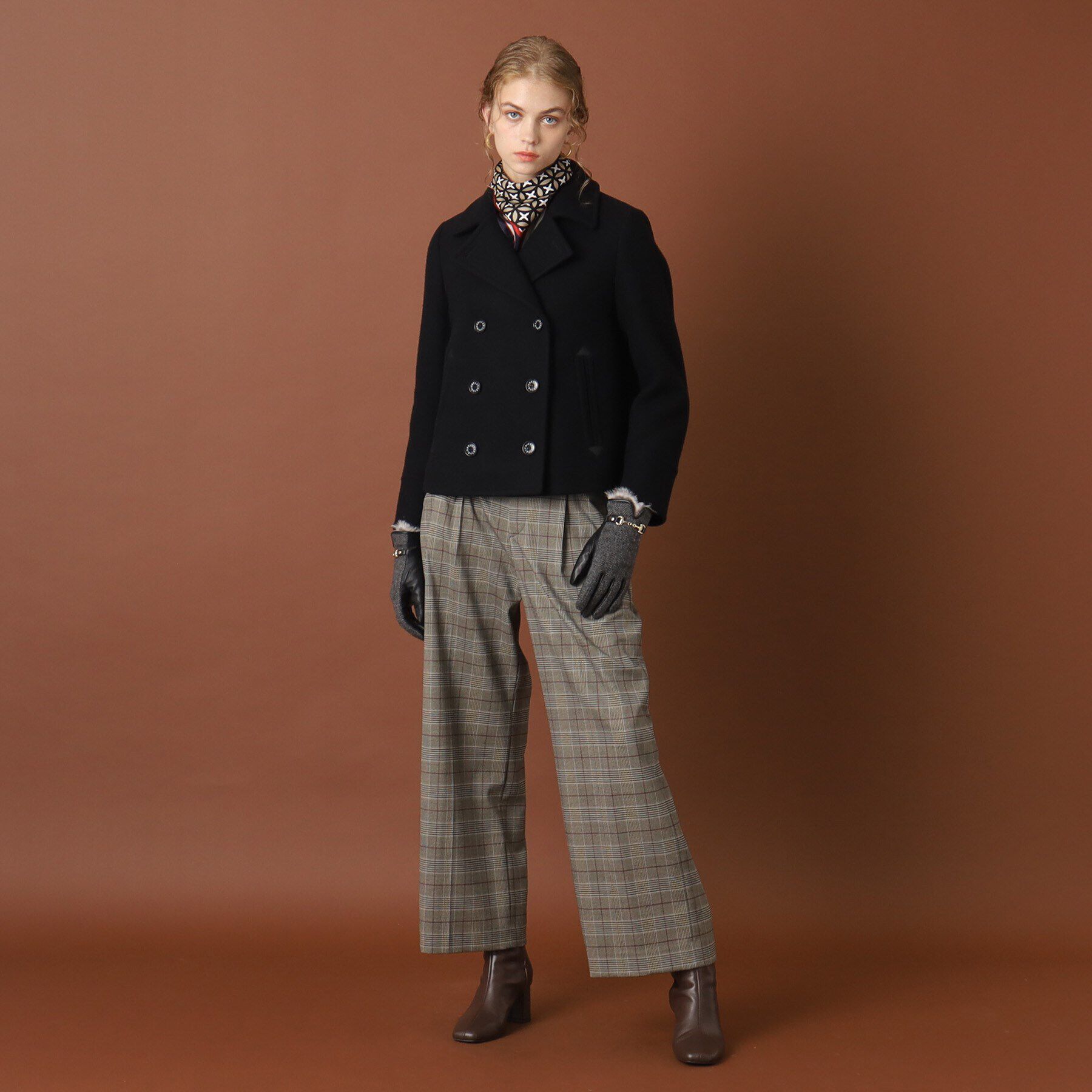 DRESSTERIOR「オーバーラップサークルシルクスカーフ」|バンダナ・スカーフ|