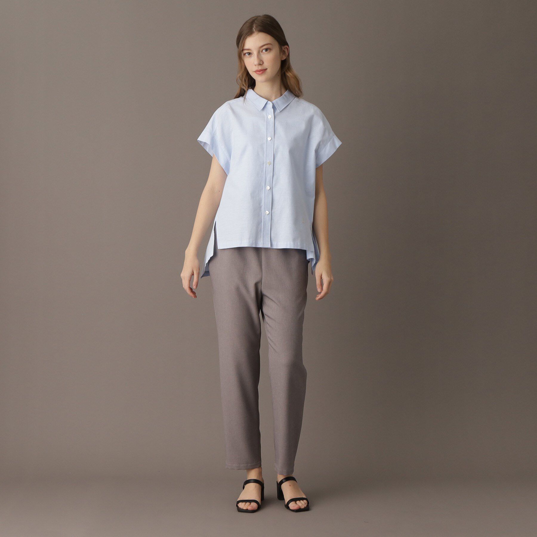 DRESSTERIOR「【日本製/コットン100％】バックフレアオックスシャツ」|シャツ・ブラウス|