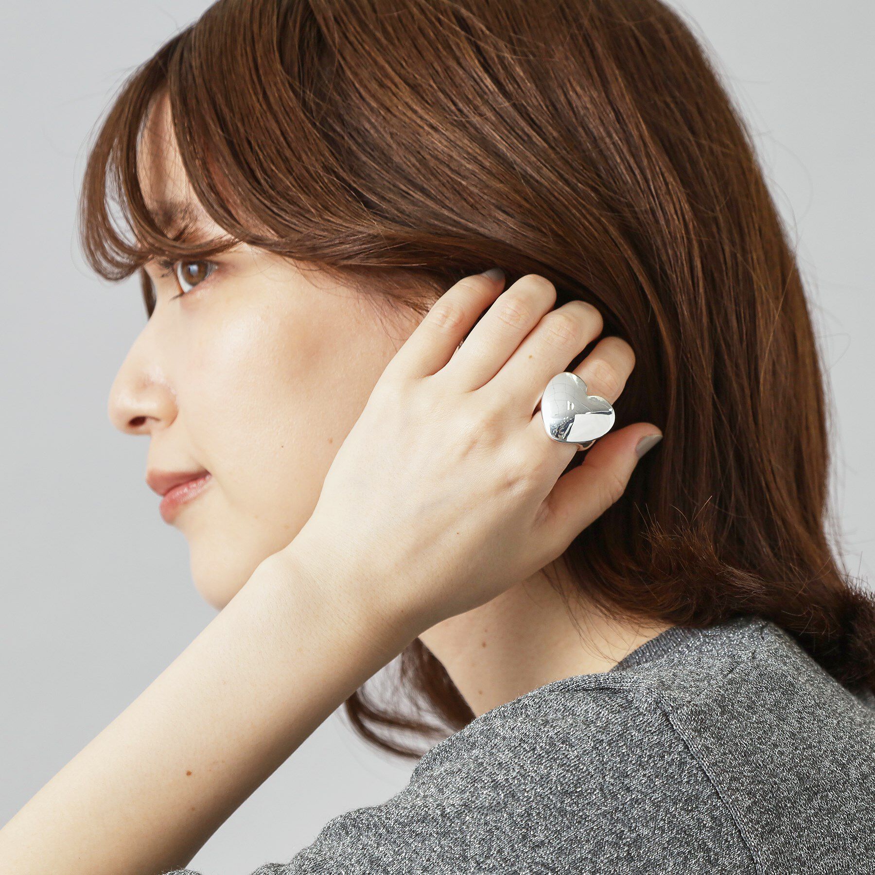 DRESSTERIOR「Silver925ハートリング」|リング|シルバー(006)