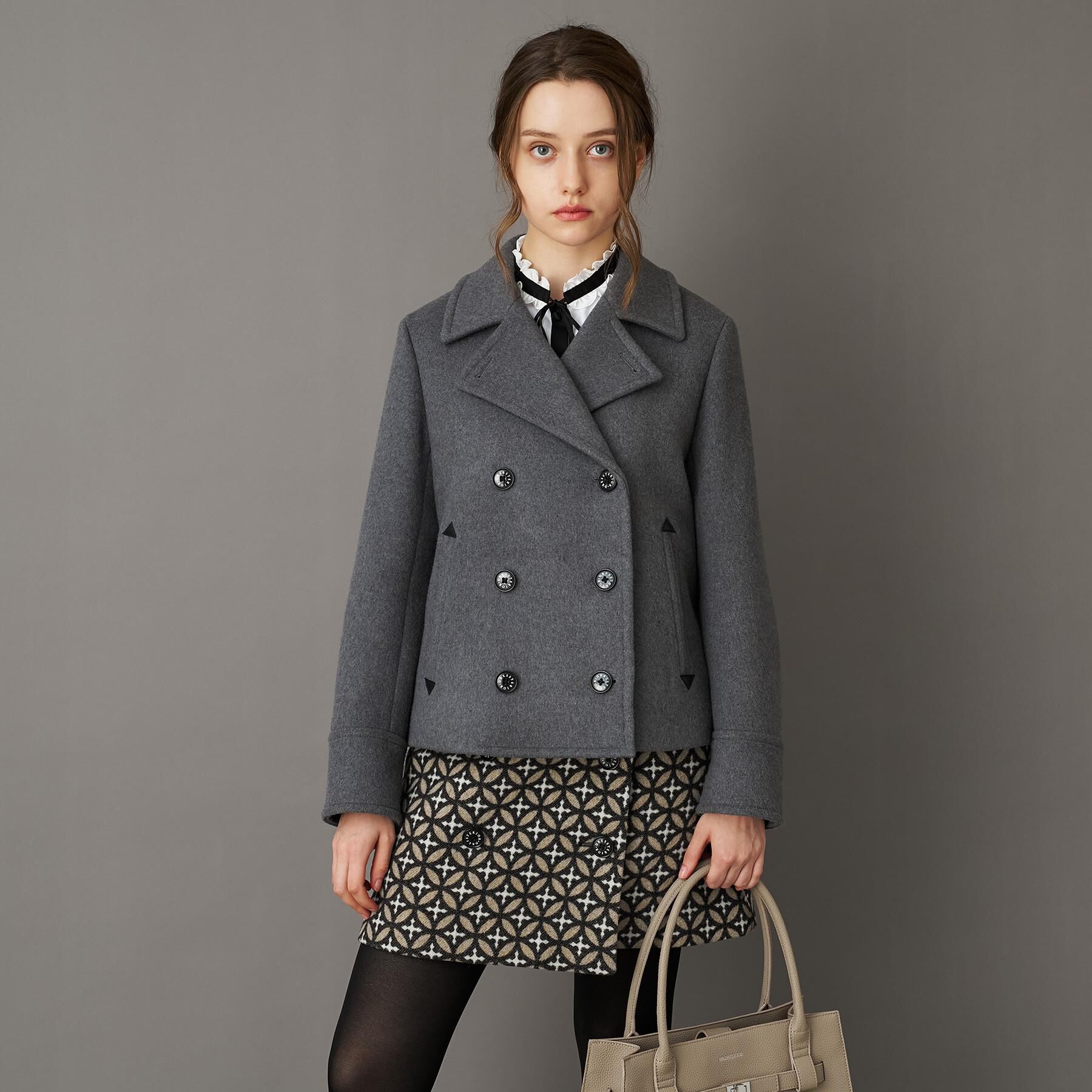 DRESSTERIOR「【CLASSY.12月号/otonaMUSE11月号掲載】Super140'sショートPジャケット」|ピーコート|