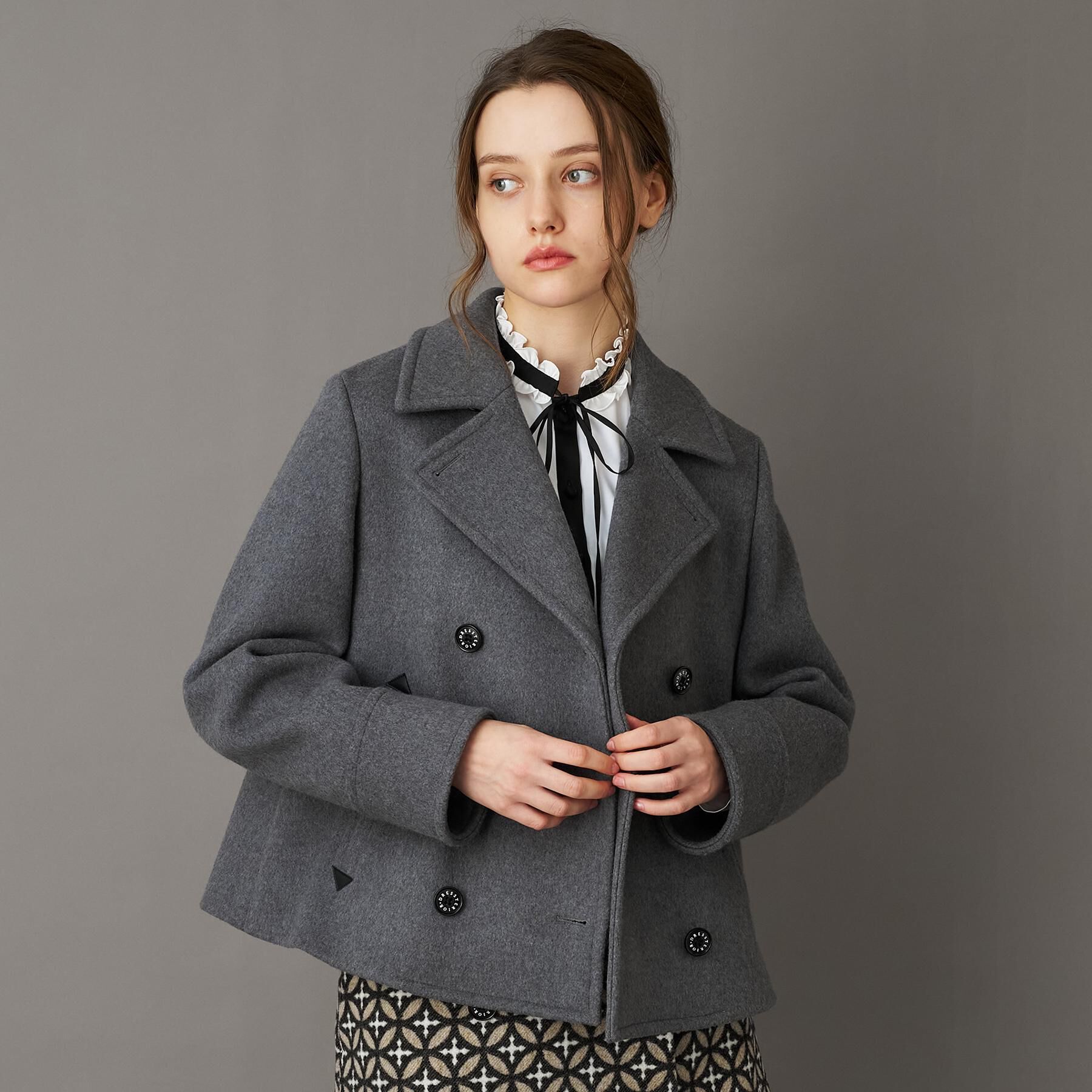 DRESSTERIOR「【CLASSY.12月号/otonaMUSE11月号掲載】Super140'sショートPジャケット」|ピーコート|