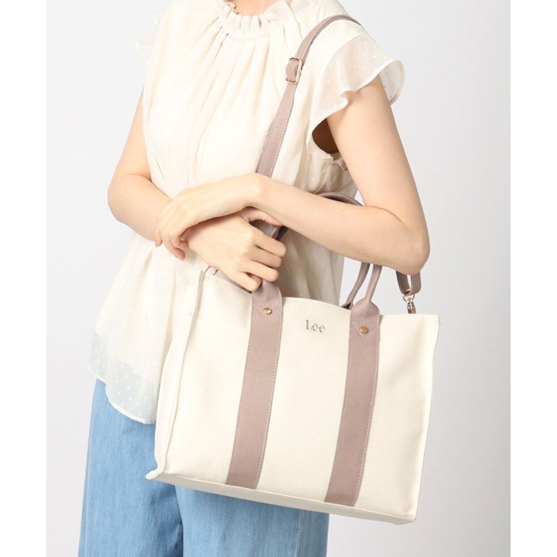 grove「【Lee別注】スクエアA4 2WAYトート【A4サイズ収納可】」|トートバッグ|