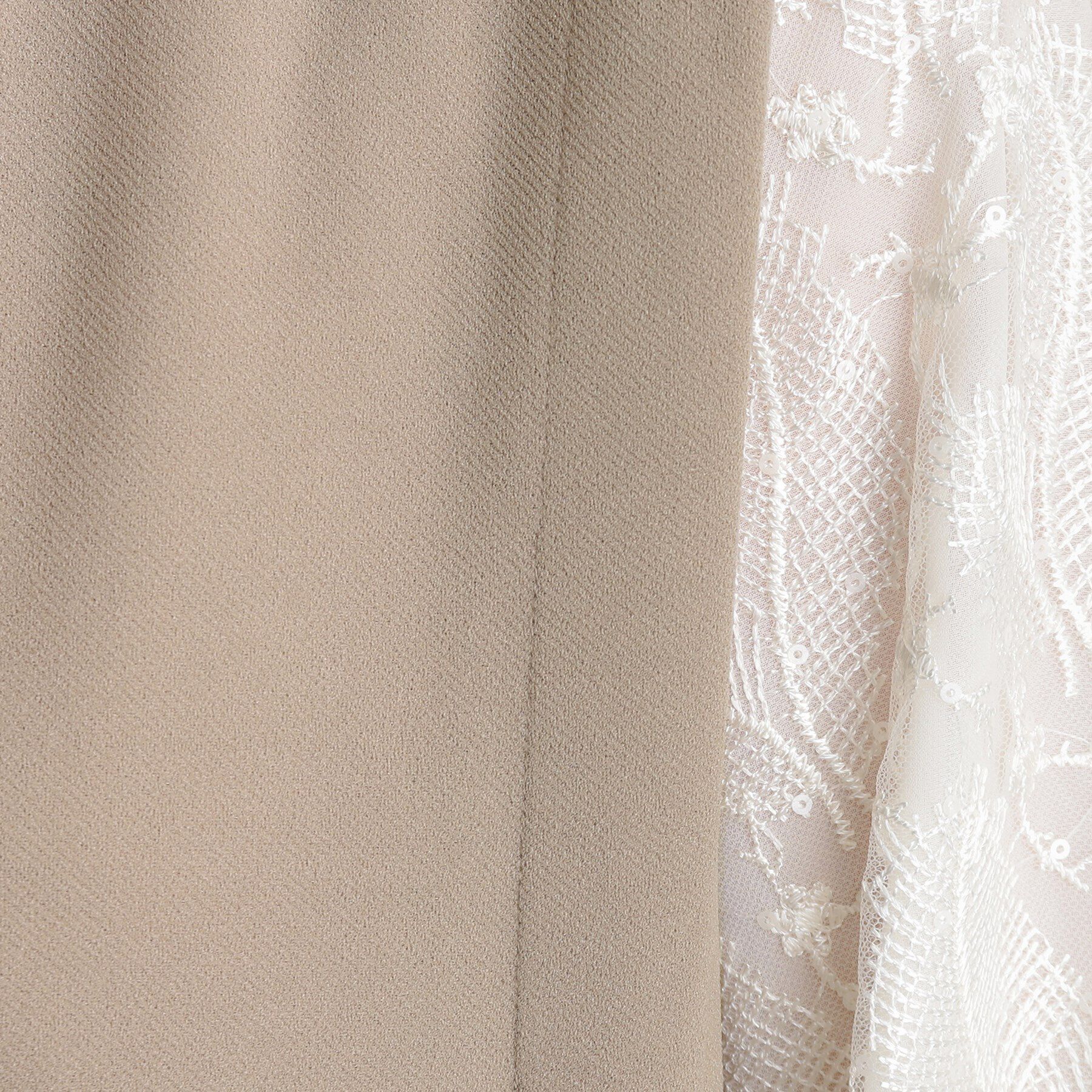 grove「袖スパンコールチュールコンビワンピース」|ワンピース|