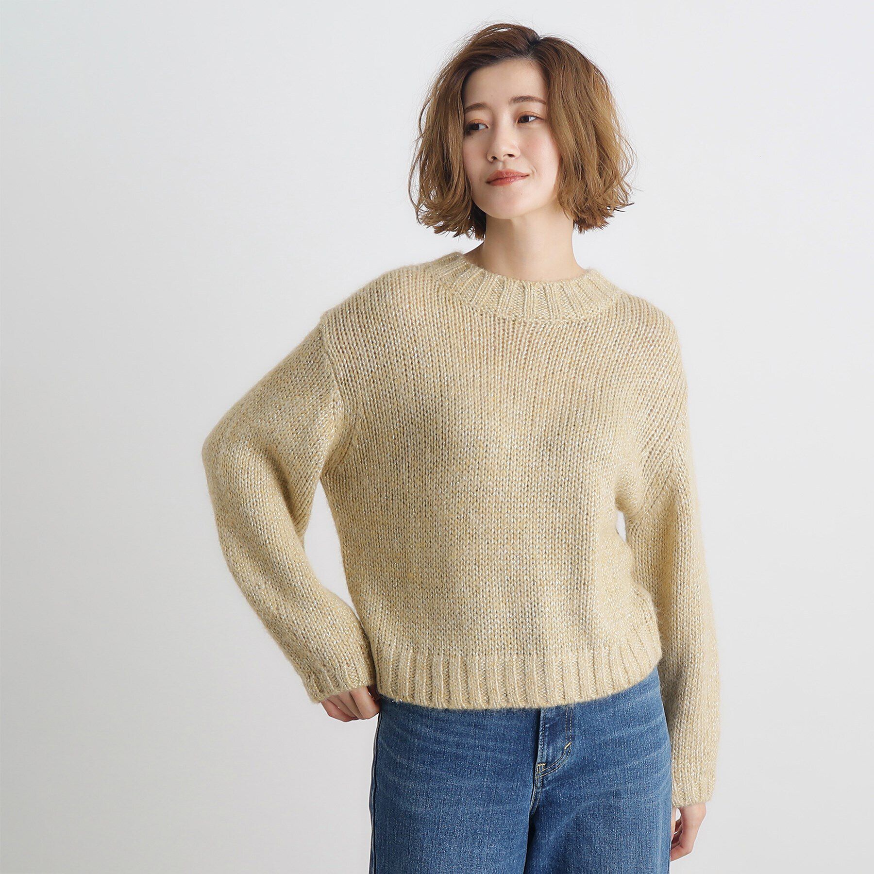 grove「ラメリリヤーンニット」|ニット・セーター|