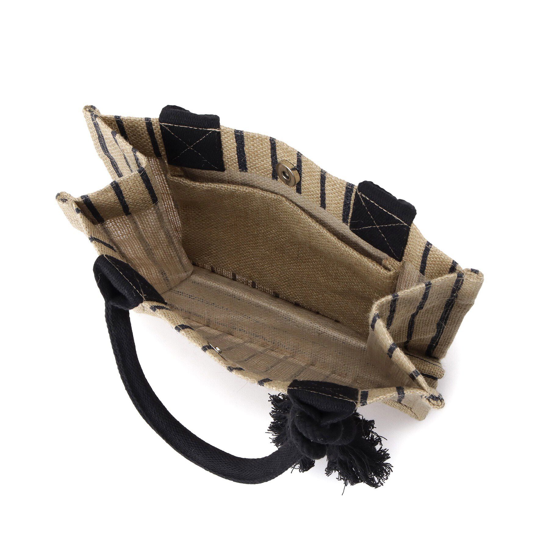 grove「スクエアタッセルジュートトート」|トートバッグ|