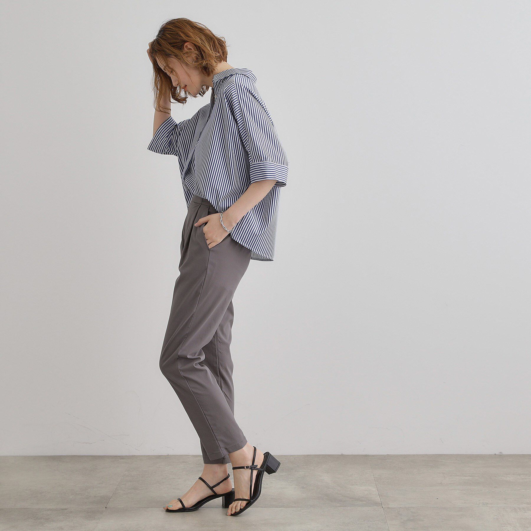 grove「【冷感】サマーハイパーストレッチテーパードパンツ」|その他|