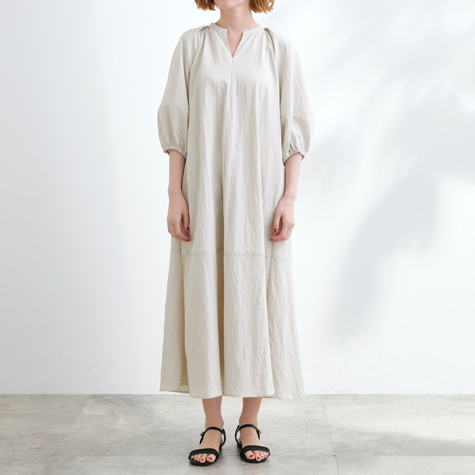 grove「お洒落で快適 ラグランスリーブワンピース」|ワンピース|