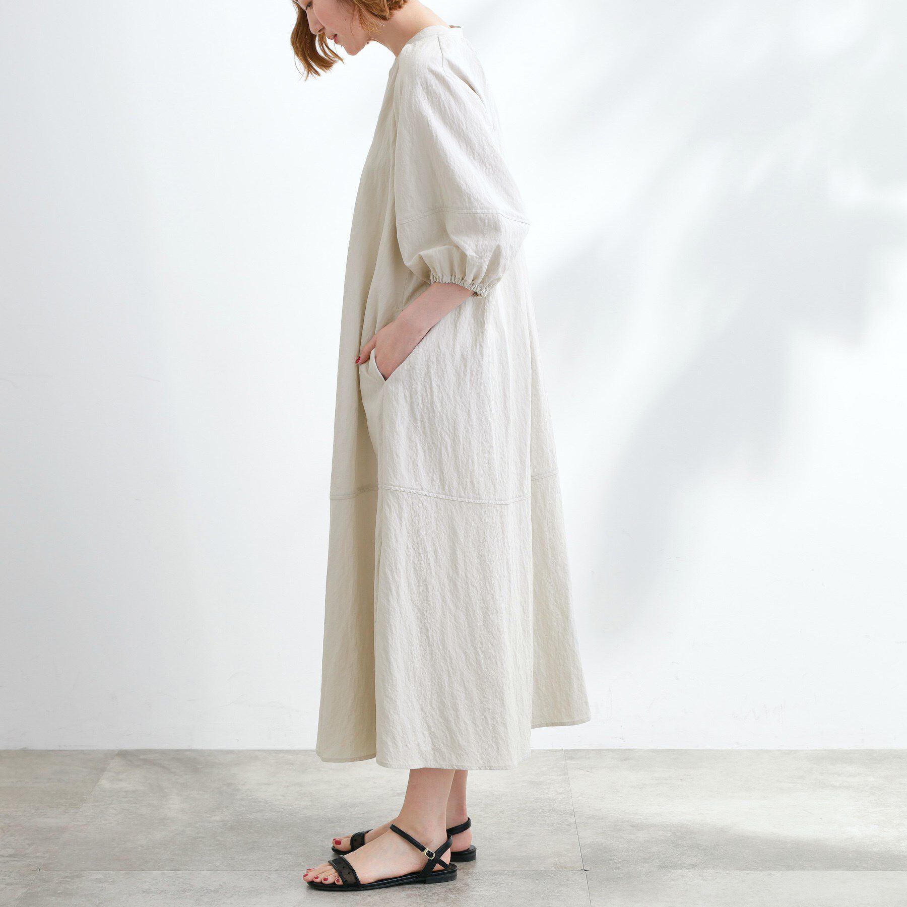 grove「お洒落で快適 ラグランスリーブワンピース」|ワンピース|