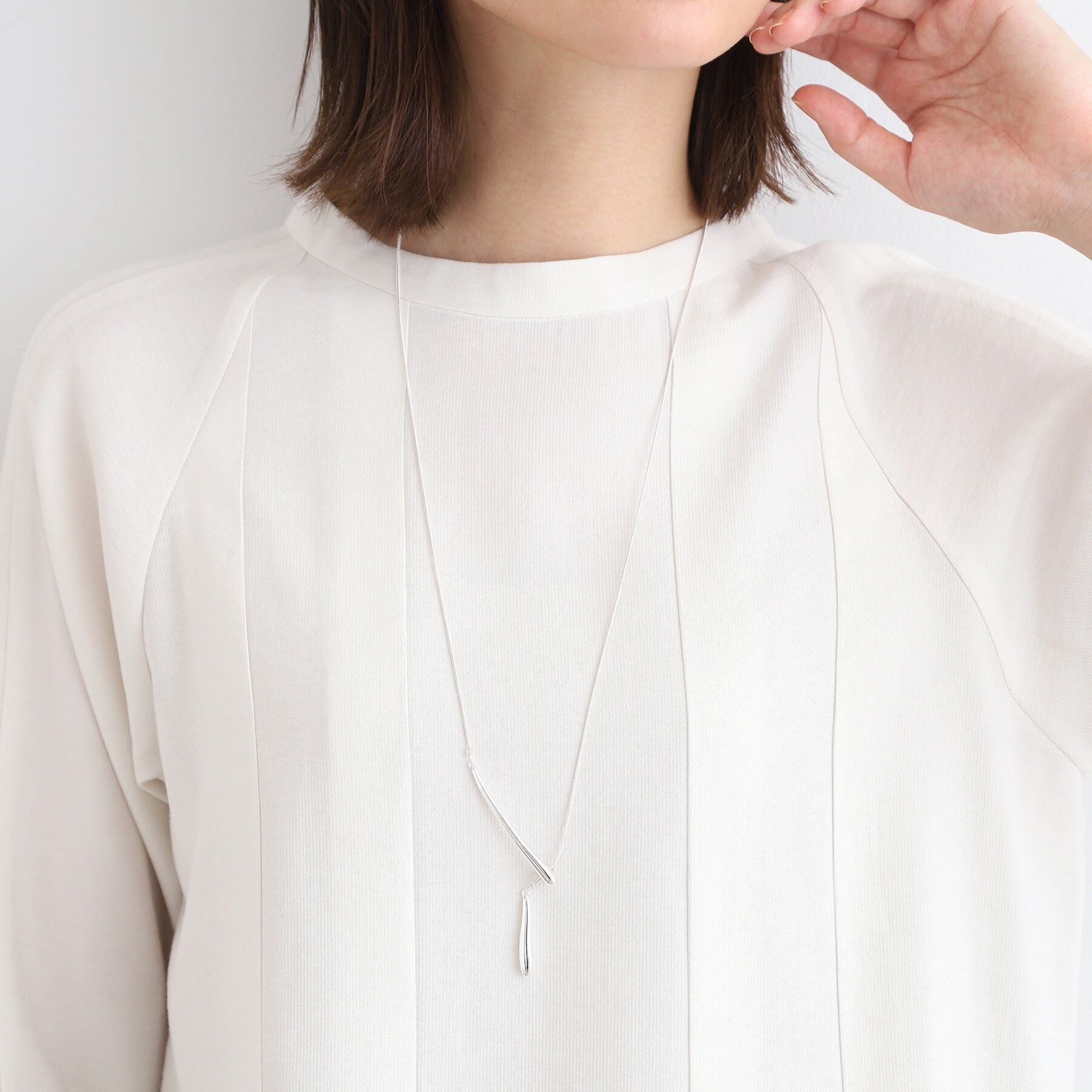 INDIVI「【フリーアジャスター】マルチロングドロップネックレス」|ネックレス|