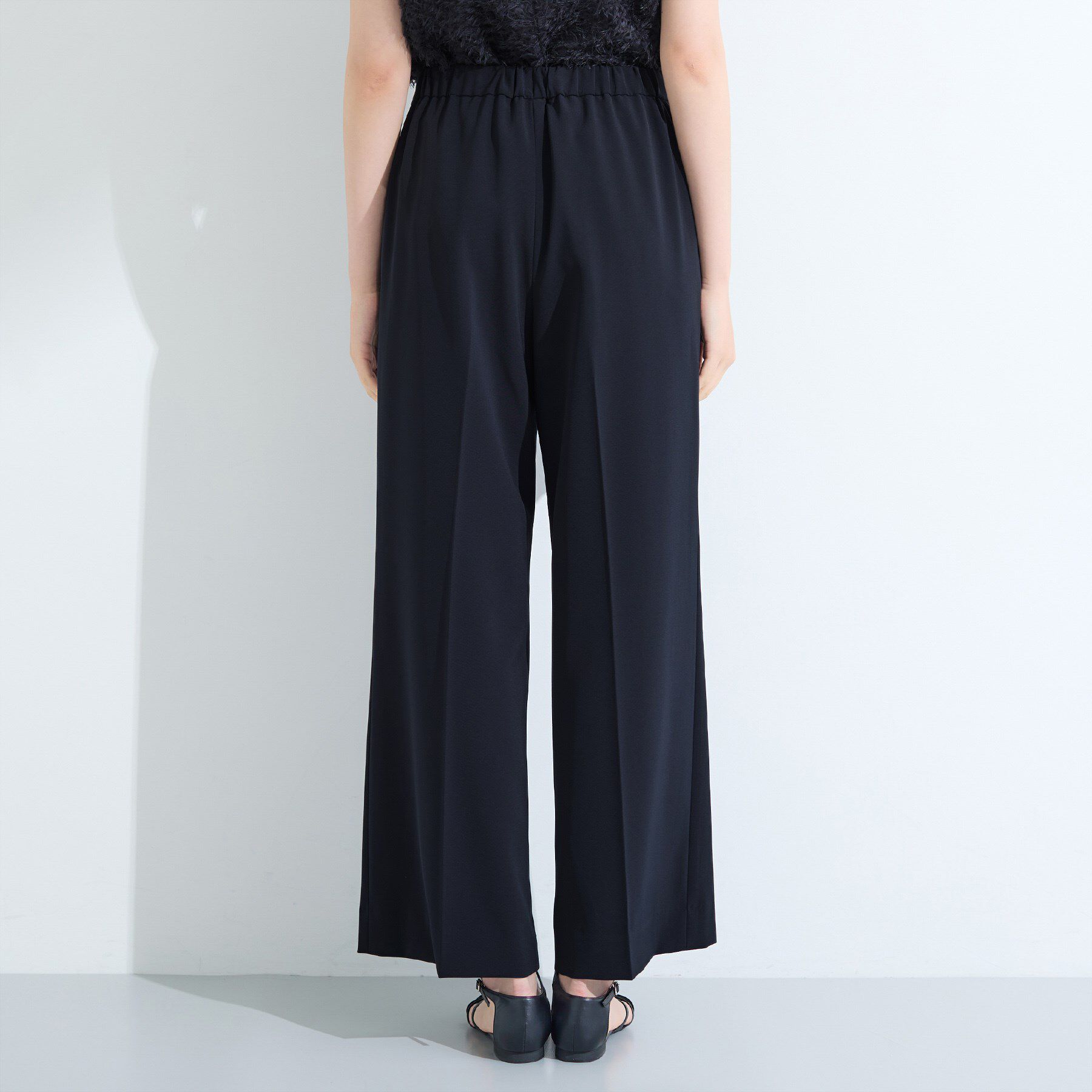 INDIVI「【洗える／UVケア】ストレッチワイドパンツ」|スーツ|