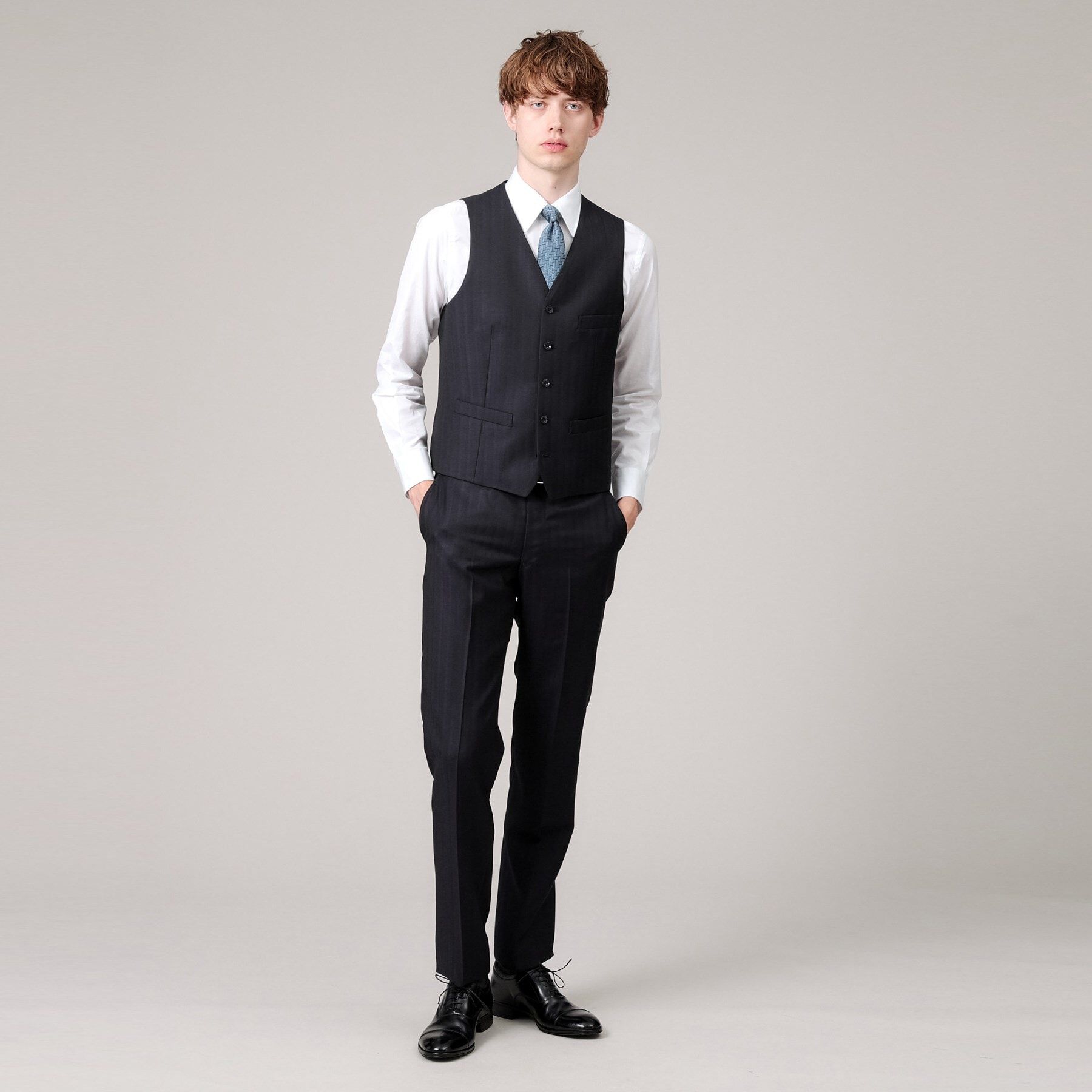 TAKEO KIKUCHI「【DORMEUIL】オルタネートストライプ ベスト」|スーツ|