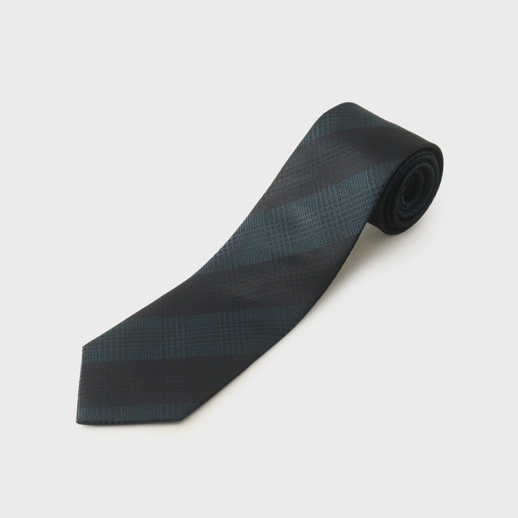 TAKEO KIKUCHI「グレンプレイド　ストライプ　ネクタイ」|ネクタイ・蝶ネクタイ|ｸﾞﾘｰﾝ(322)