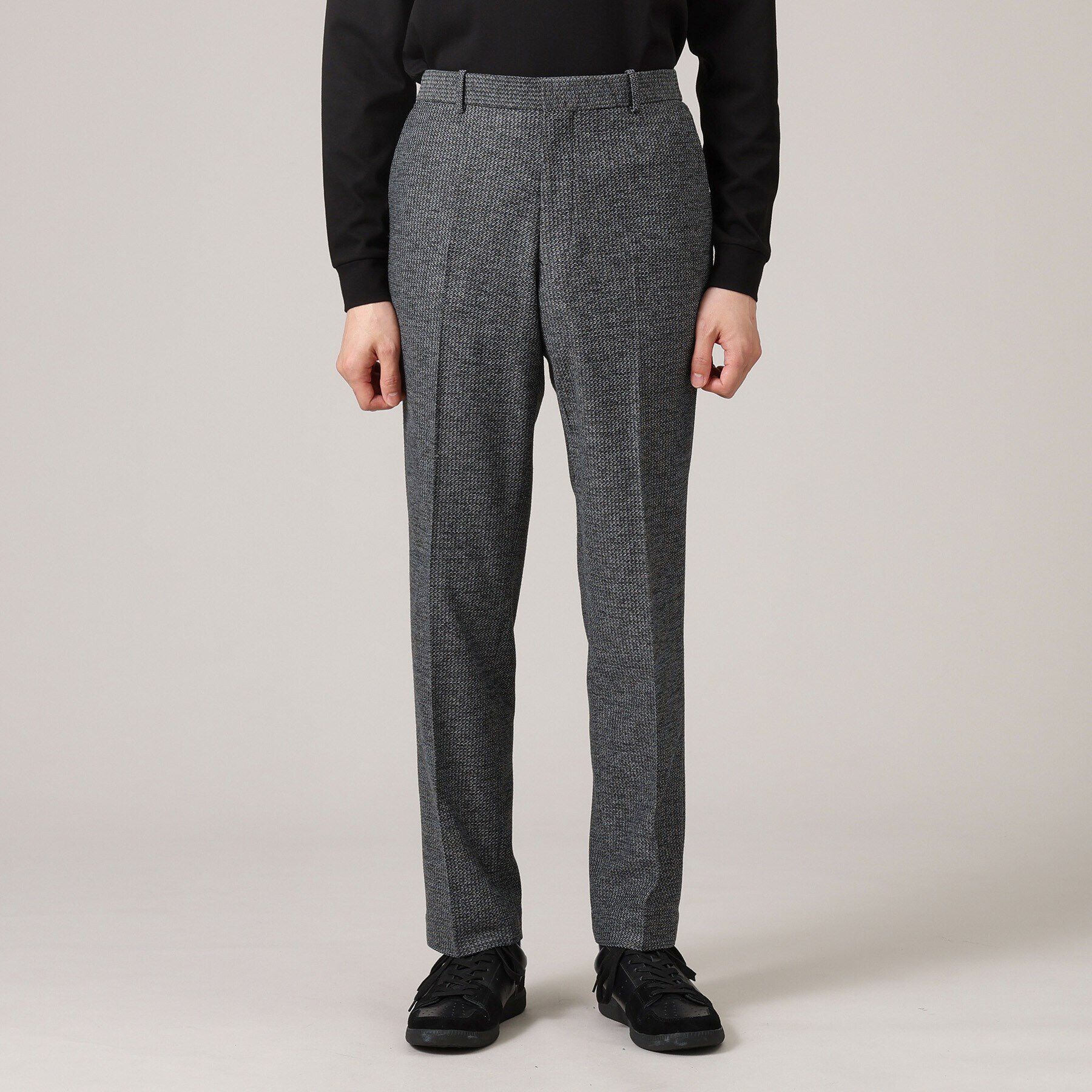 TAKEO KIKUCHI「【限定展開】先染めメランジ スラックス（セットアップ対応）」|その他|