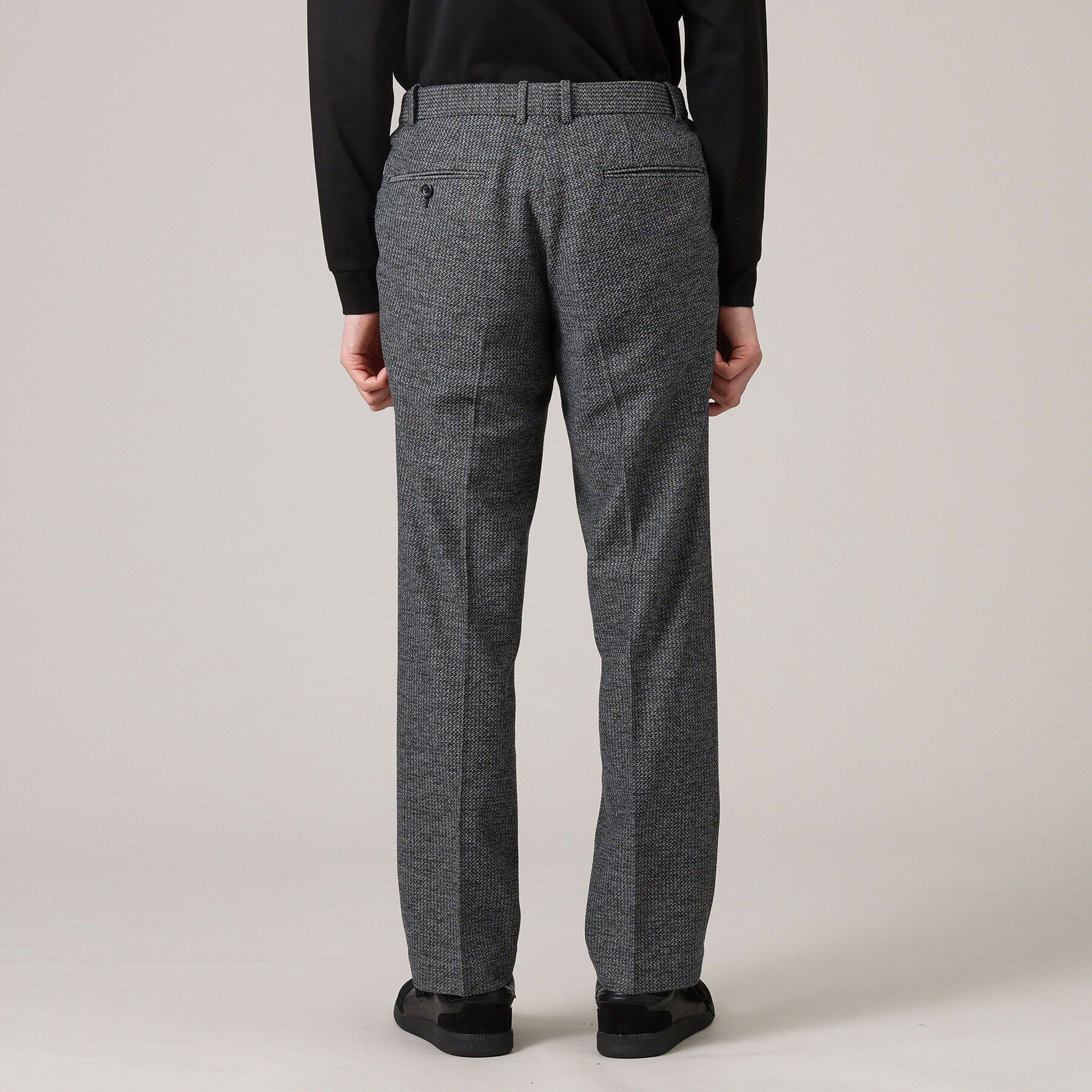 TAKEO KIKUCHI「【限定展開】先染めメランジ スラックス（セットアップ対応）」|その他|