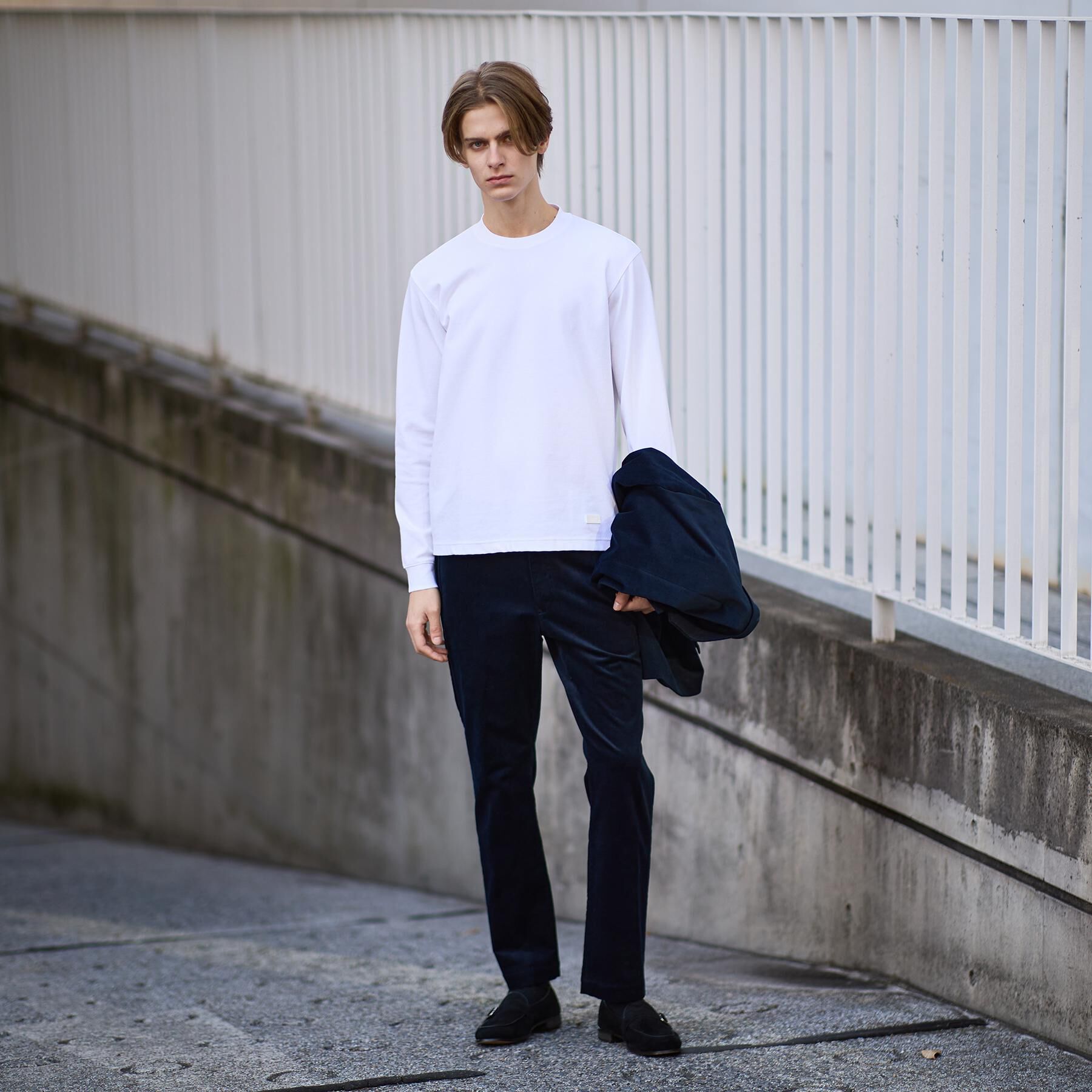 TAKEO KIKUCHI「【Ｓサイズ～】ストレッチ テーラードＴシャツ」|Tシャツ・カットソー|