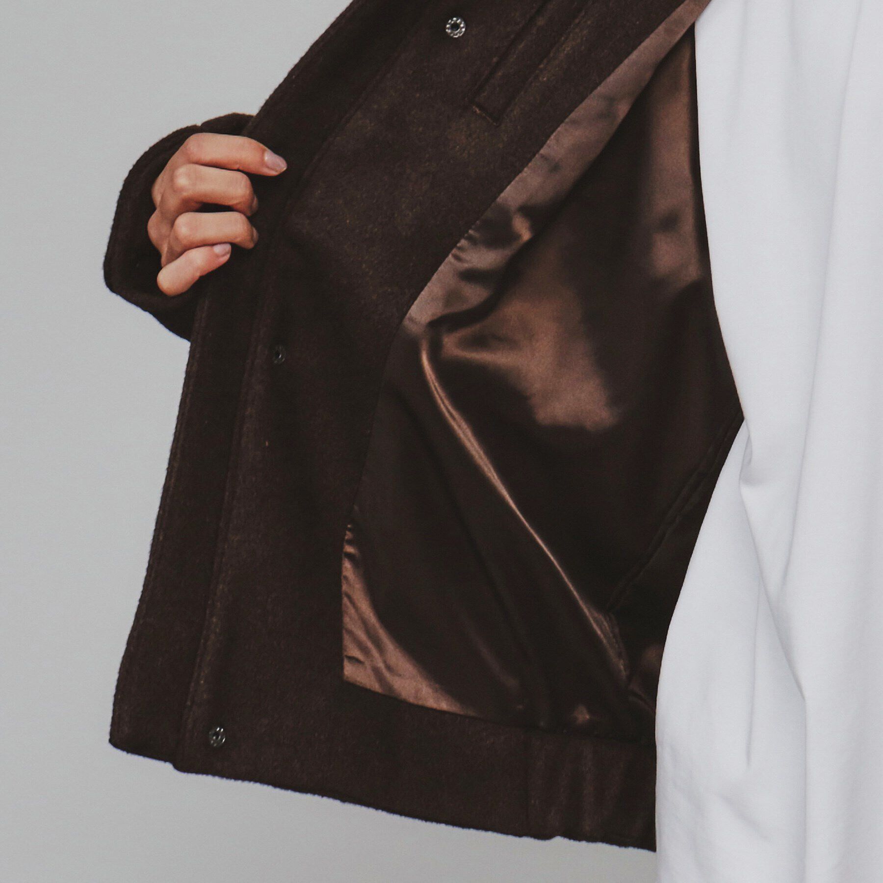 tk.TAKEO KIKUCHI「ウール混ショートブルゾン」|ブルゾン・スタジャン|