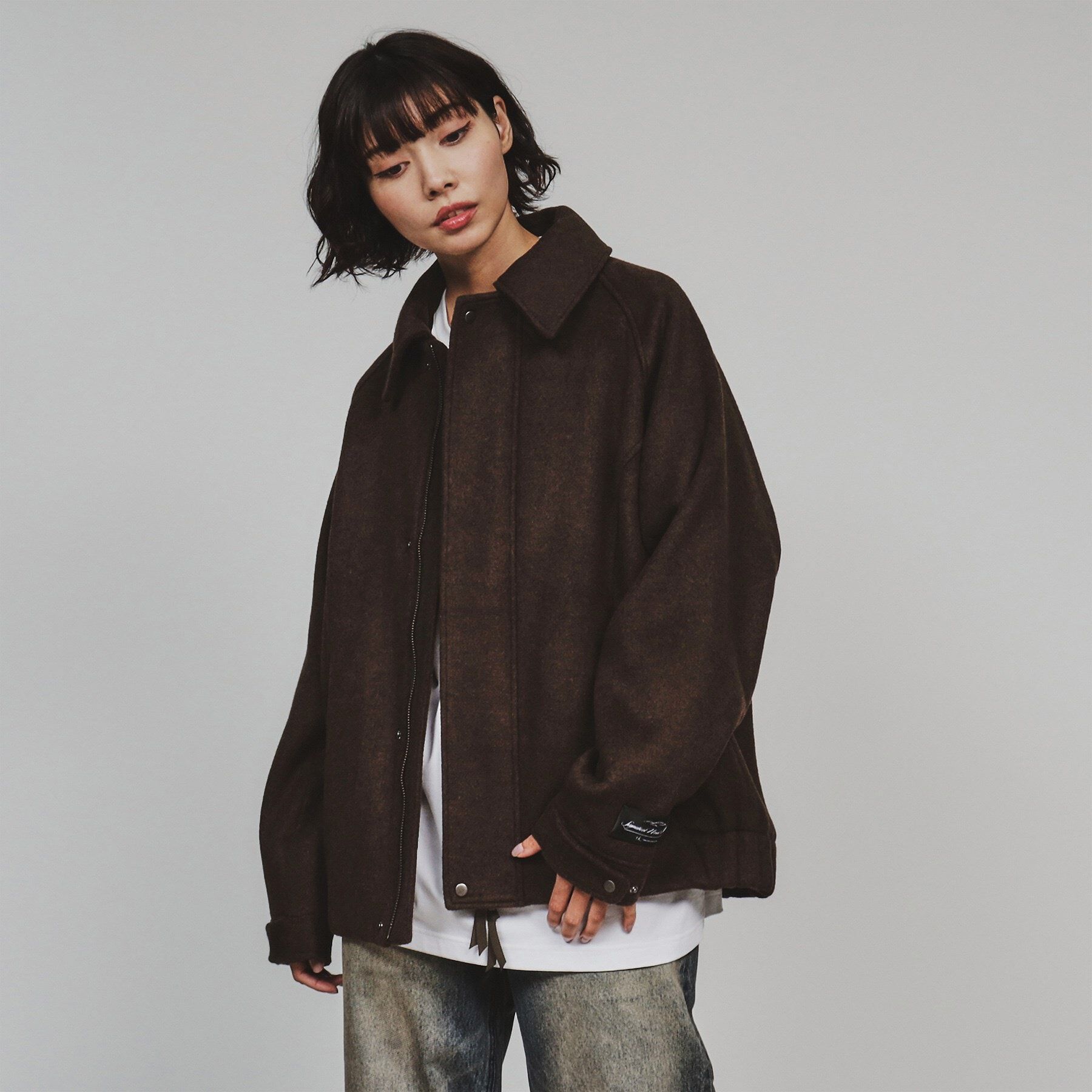 tk.TAKEO KIKUCHI「ウール混ショートブルゾン」|ブルゾン・スタジャン|