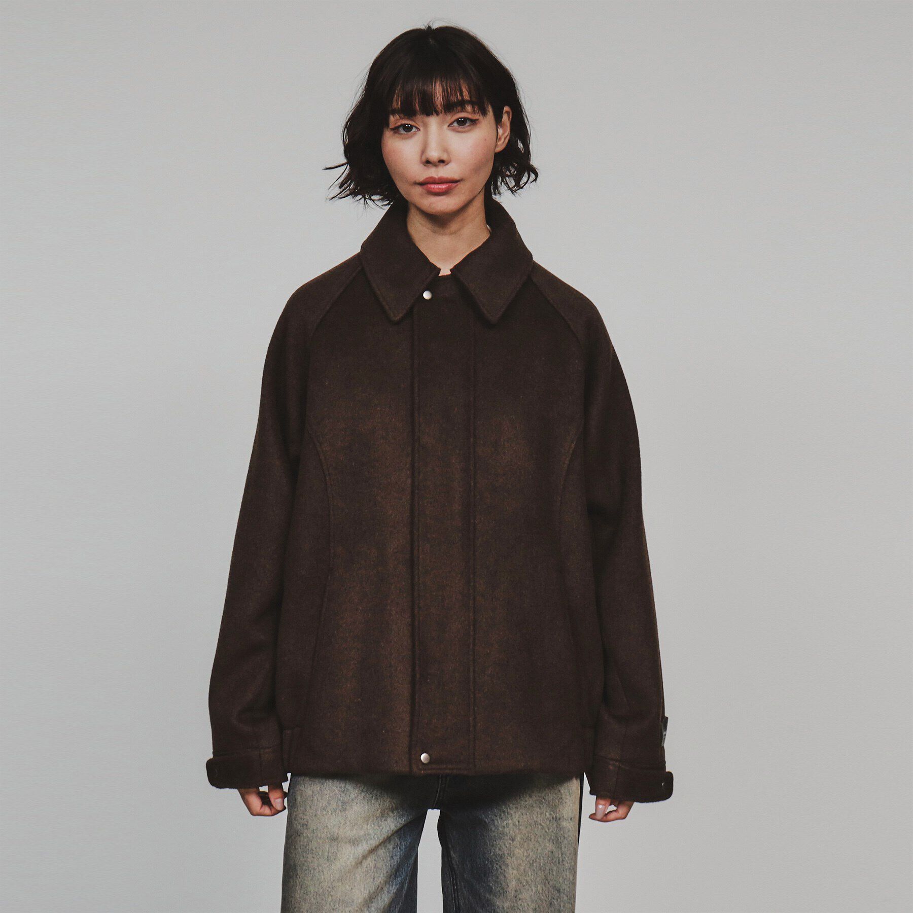 tk.TAKEO KIKUCHI「ウール混ショートブルゾン」|ブルゾン・スタジャン|