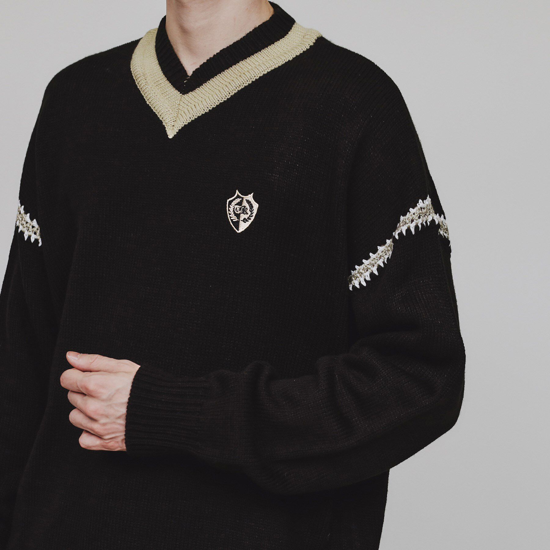 tk.TAKEO KIKUCHI「チルデンハンドステッチニット」|ニット・セーター|