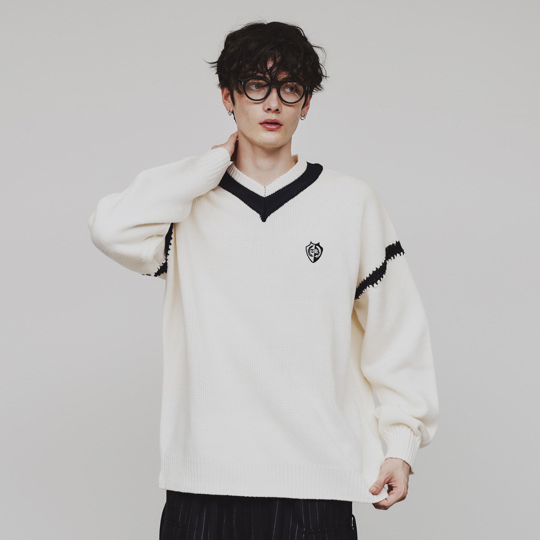 tk.TAKEO KIKUCHI「チルデンハンドステッチニット」|ニット・セーター|