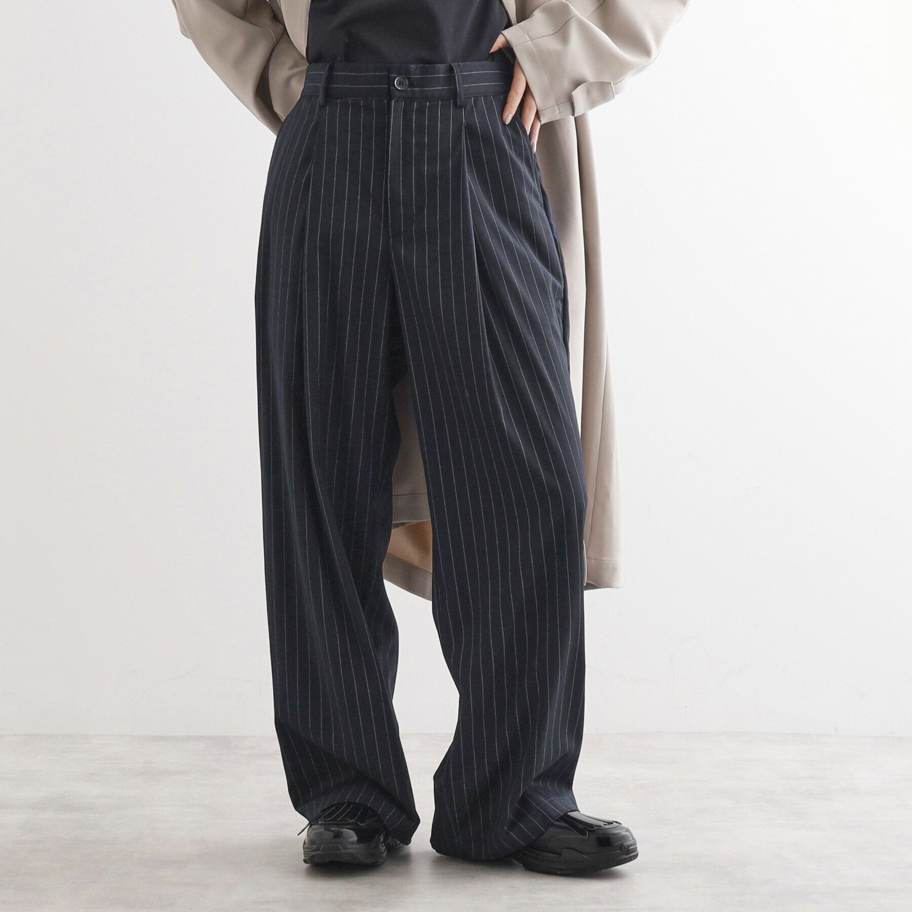 tk.TAKEO KIKUCHI「バレルシルエットスラックス」|その他|