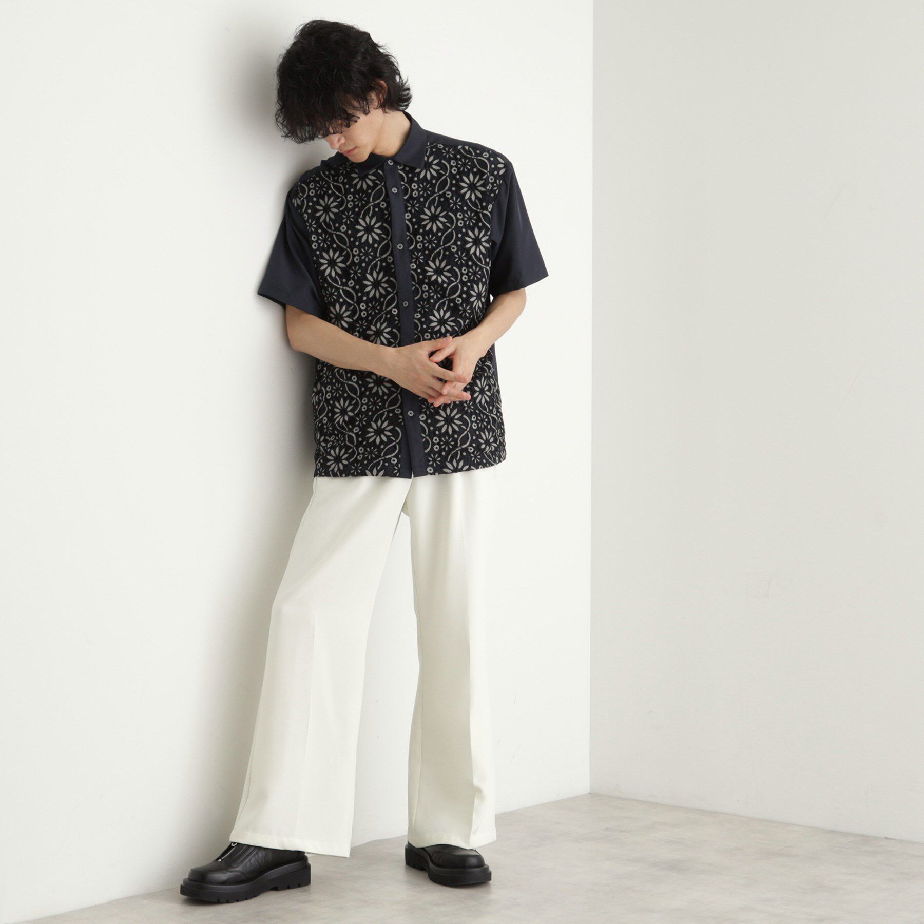 tk.TAKEO KIKUCHI「ボタニカルレースシャツ」|シャツ・ブラウス|