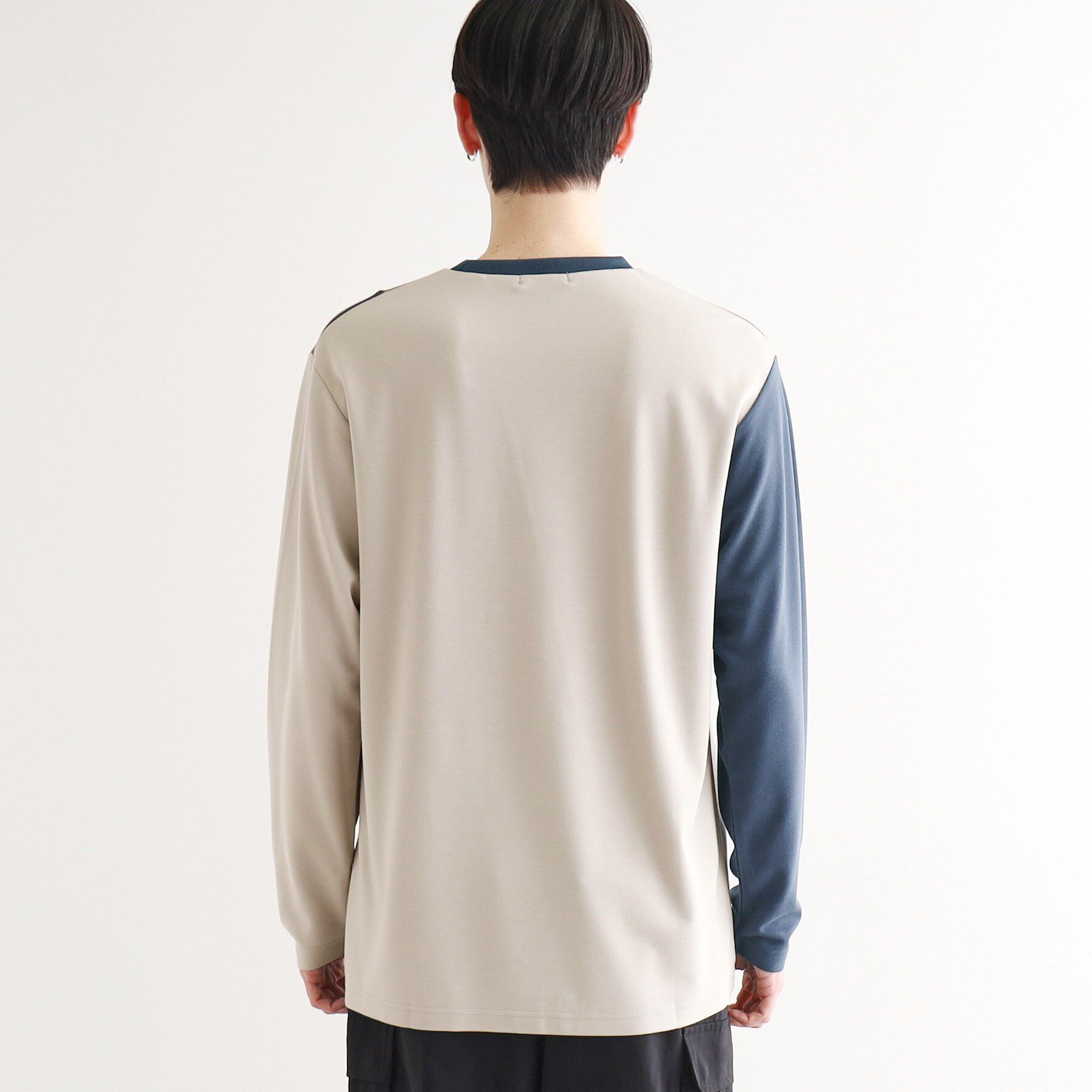 tk.TAKEO KIKUCHI「【UV／接触冷感】ナナメ切替アソートロンT」|Tシャツ・カットソー|