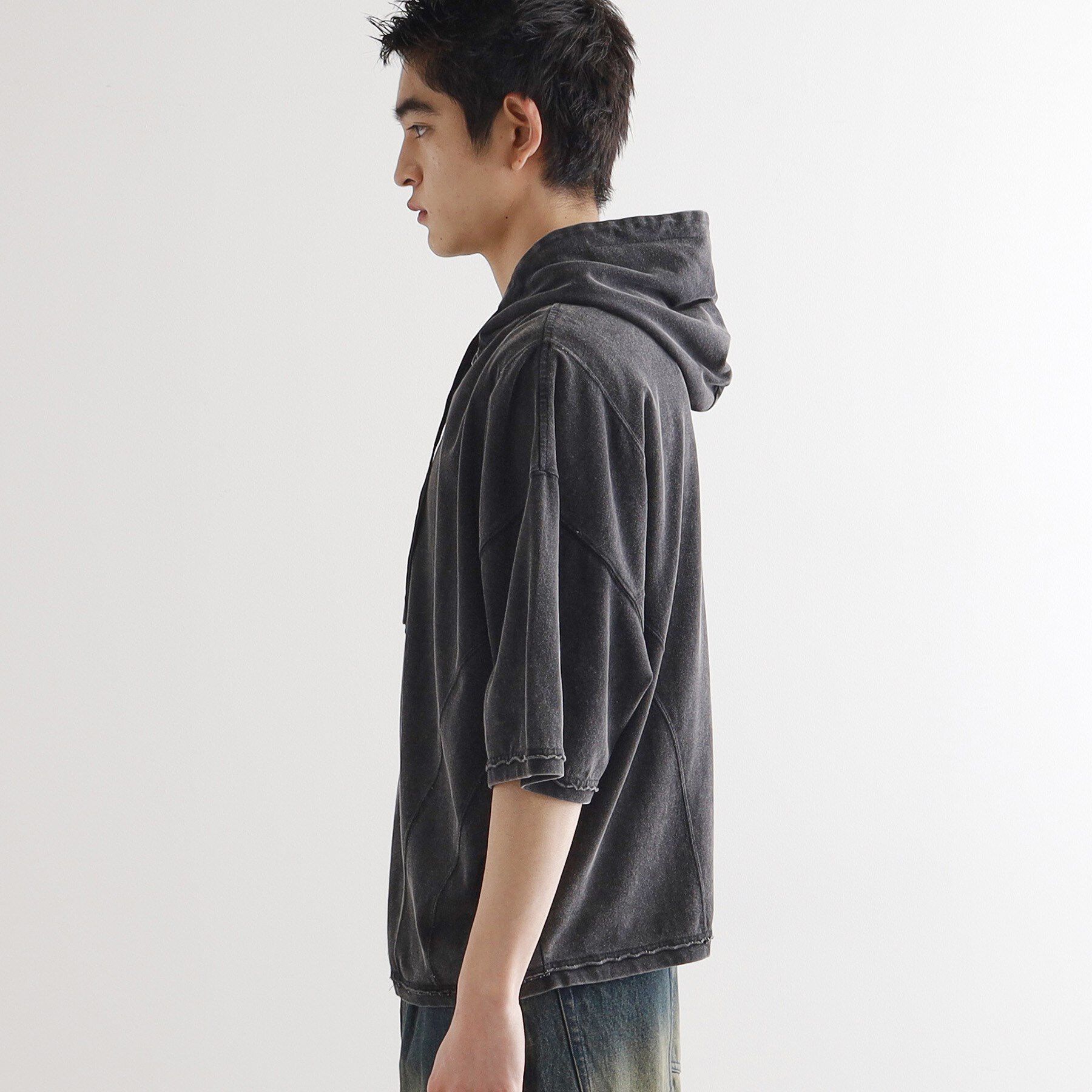 tk.TAKEO KIKUCHI「ヴィンテージライククロップドパーカ」|パーカー|