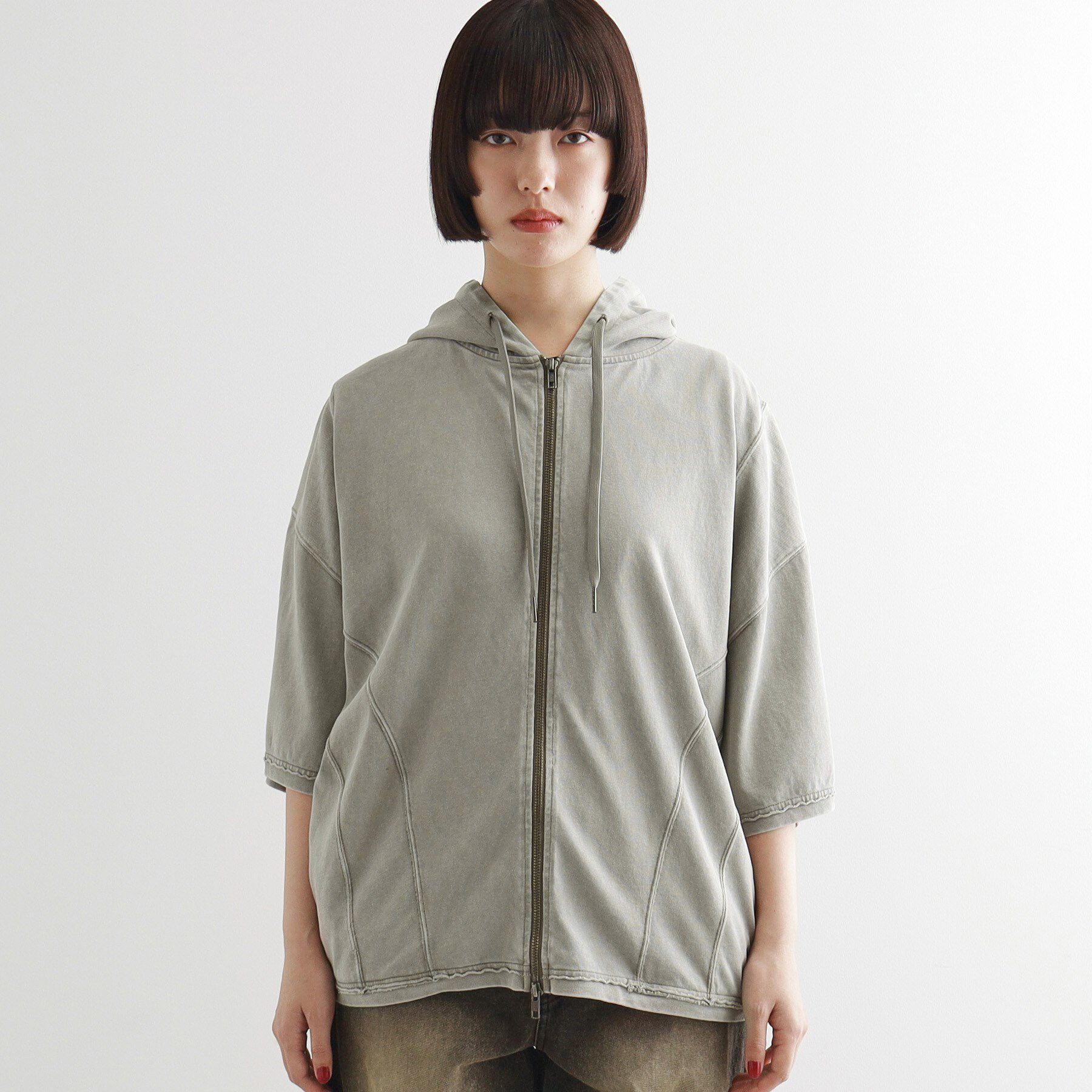 tk.TAKEO KIKUCHI「ヴィンテージライククロップドパーカ」|パーカー|