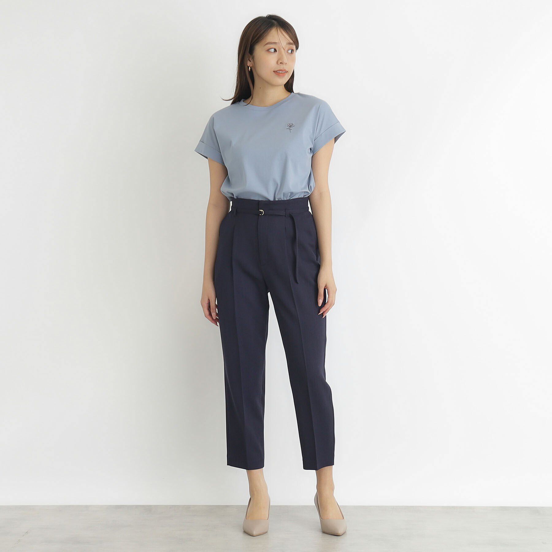 index「ストレッチベルテッドテーパードパンツ【吸水速乾／防シワ／洗濯機洗い可】」|その他|